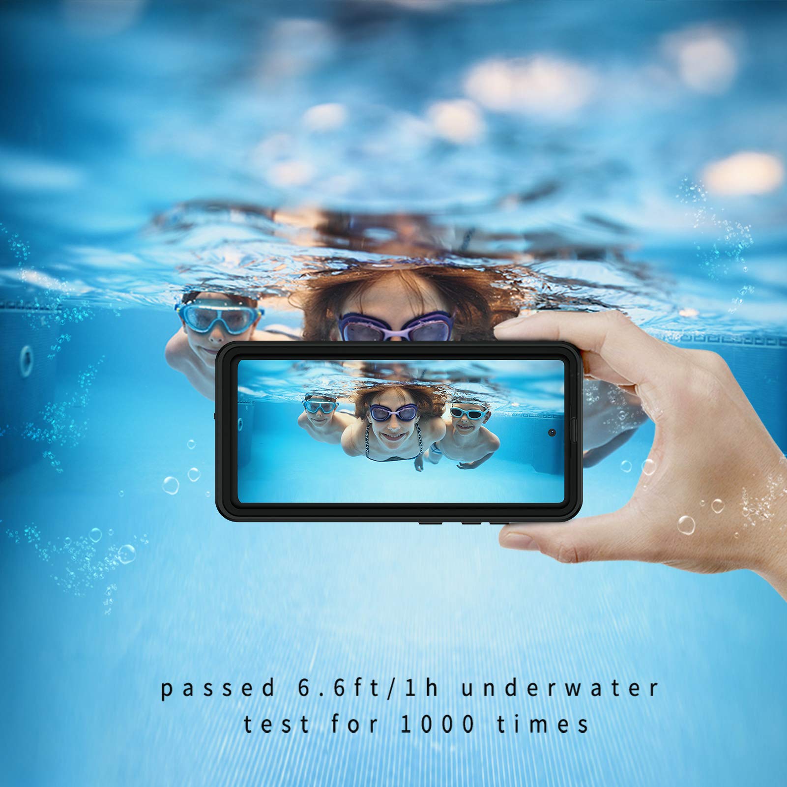 Lanhiem For Samsung Galaxy S20 Fe Case, Ip68 Waterproof Dustproof With Built In Screen Protector, Heavy Duty Full Body Protectiv