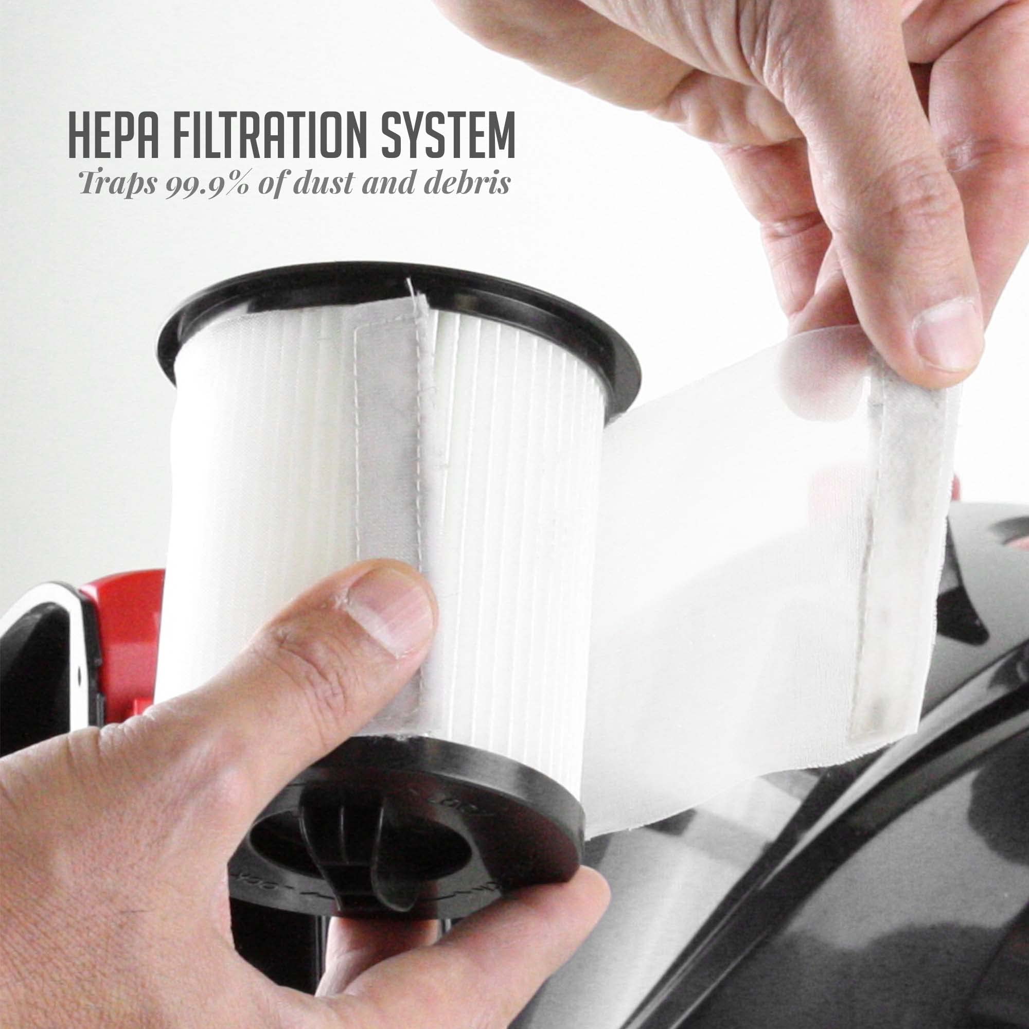 Ovente Canister Vacuum Cleaner With 1.5L Dust Cup, Multi Surface Suction And Extended Telescoping Wand, Lightweight Corded Clean