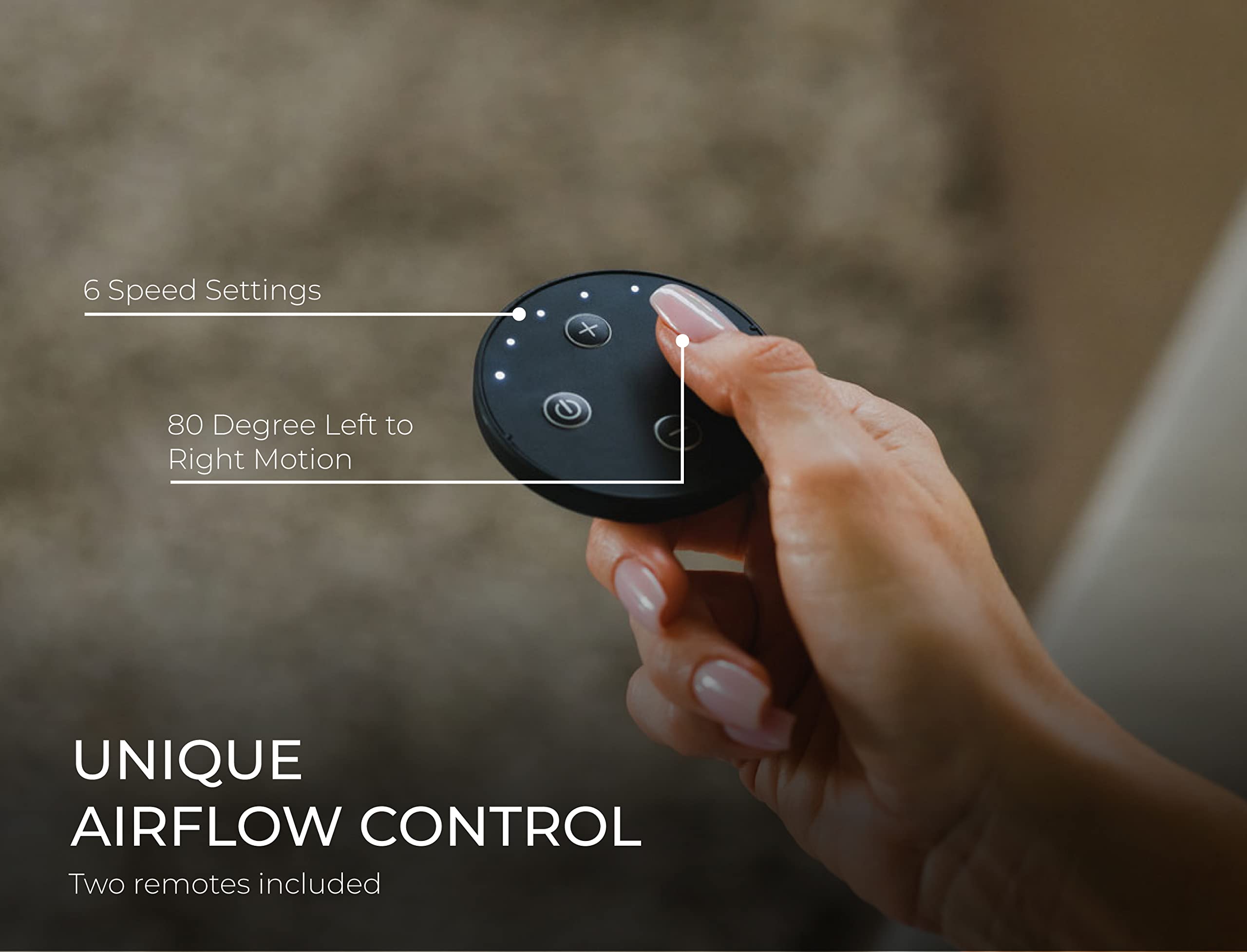 Everdure 49.4 Inch Indoor/Outdoor Pedestal Fan, 6 Speed Settings, Targeted Airflow Control, Oscillating Fan, Remote Control Incl