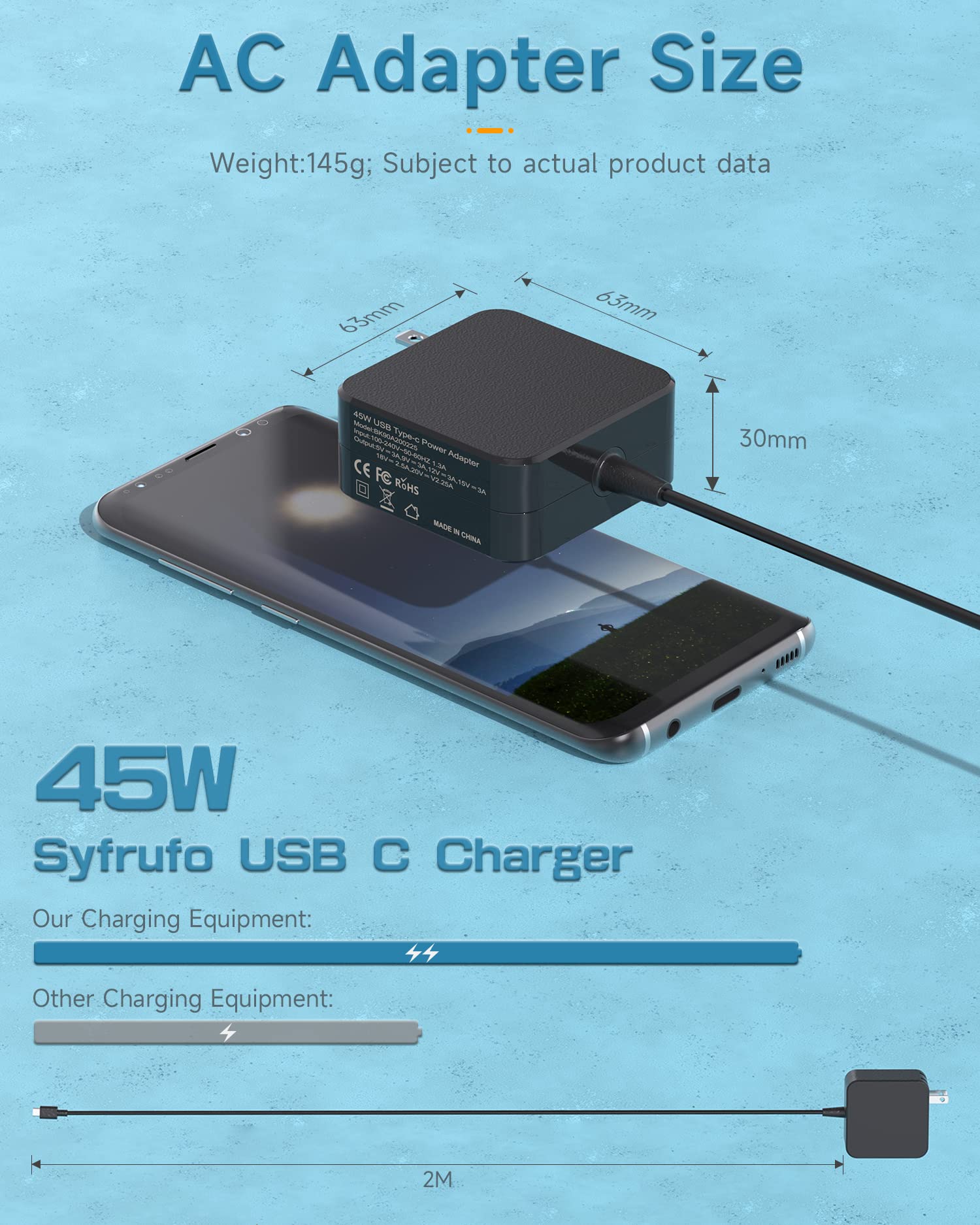 45W Usb-C Charger For Steam Deck, 6.5Ft Usb C Fast Power Supply For Nintendo Switch Lite, Switch Oled, Xbox Controller Type-C Ad