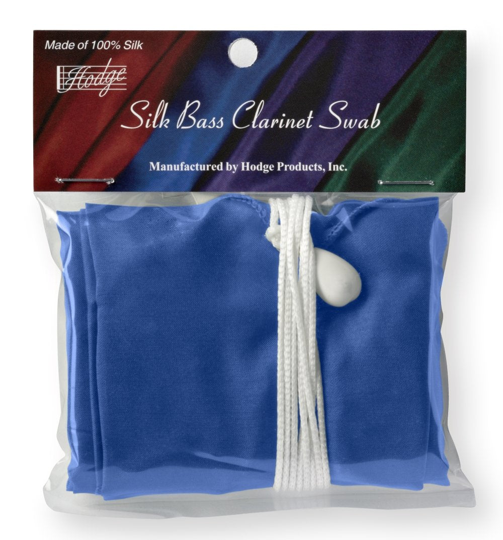 Hodge Silk Bass Clarinet Swab   Blue