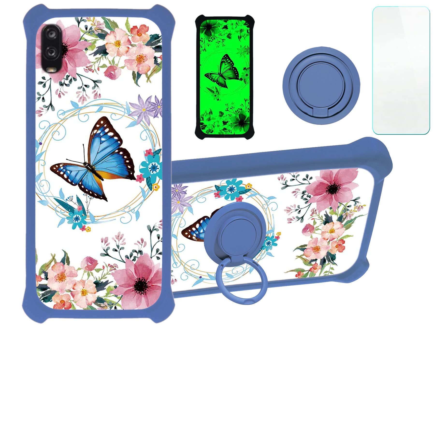 Jioeuinly Jitterbug Smart 3 Case Compatible With Lively Smart Phone Case For Tcl A2X Case A508Dl Cover [With Tempered Glass Scre