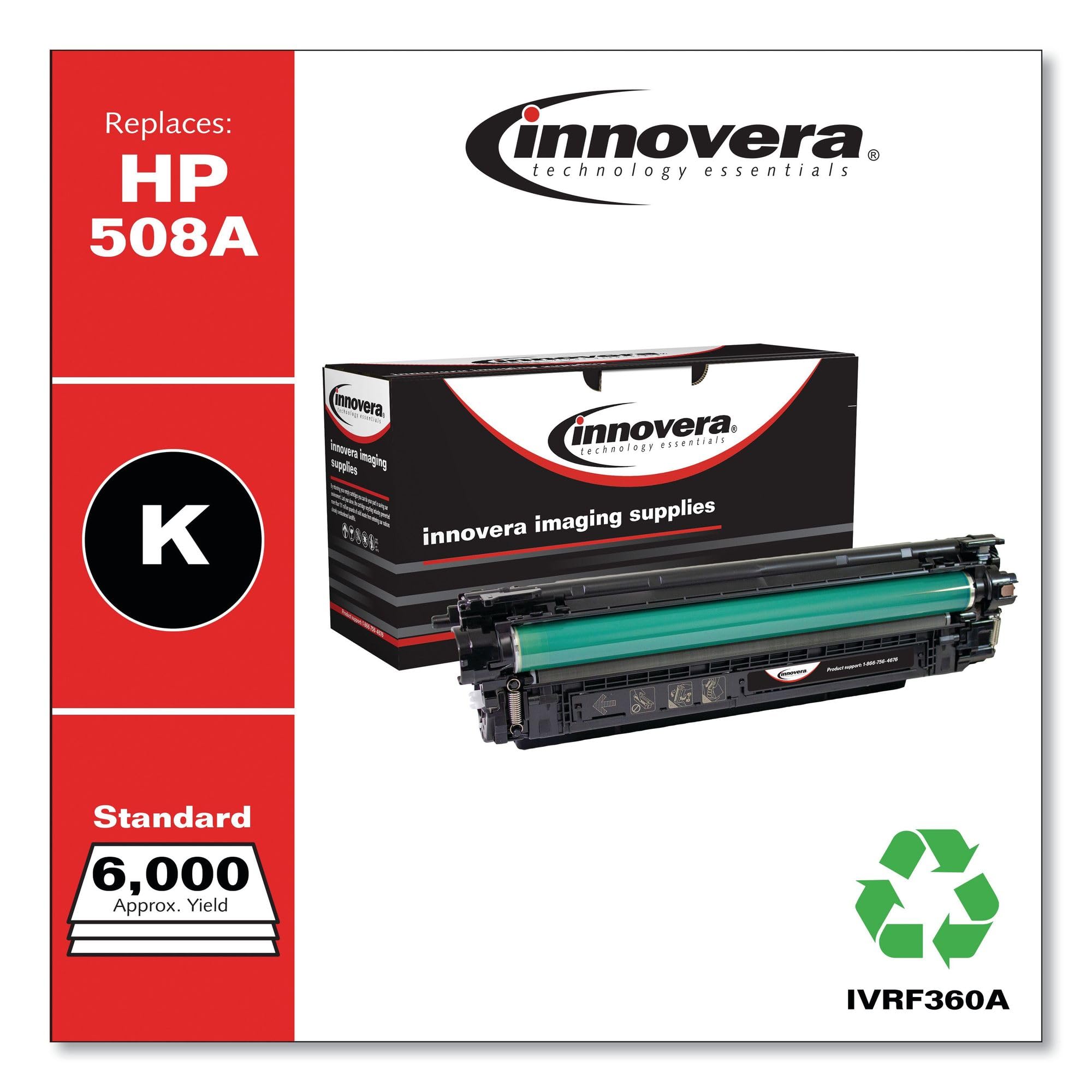 Innovera F360A Remanufactured Cf360A (508A) Toner, 6000 Page Yield, Black