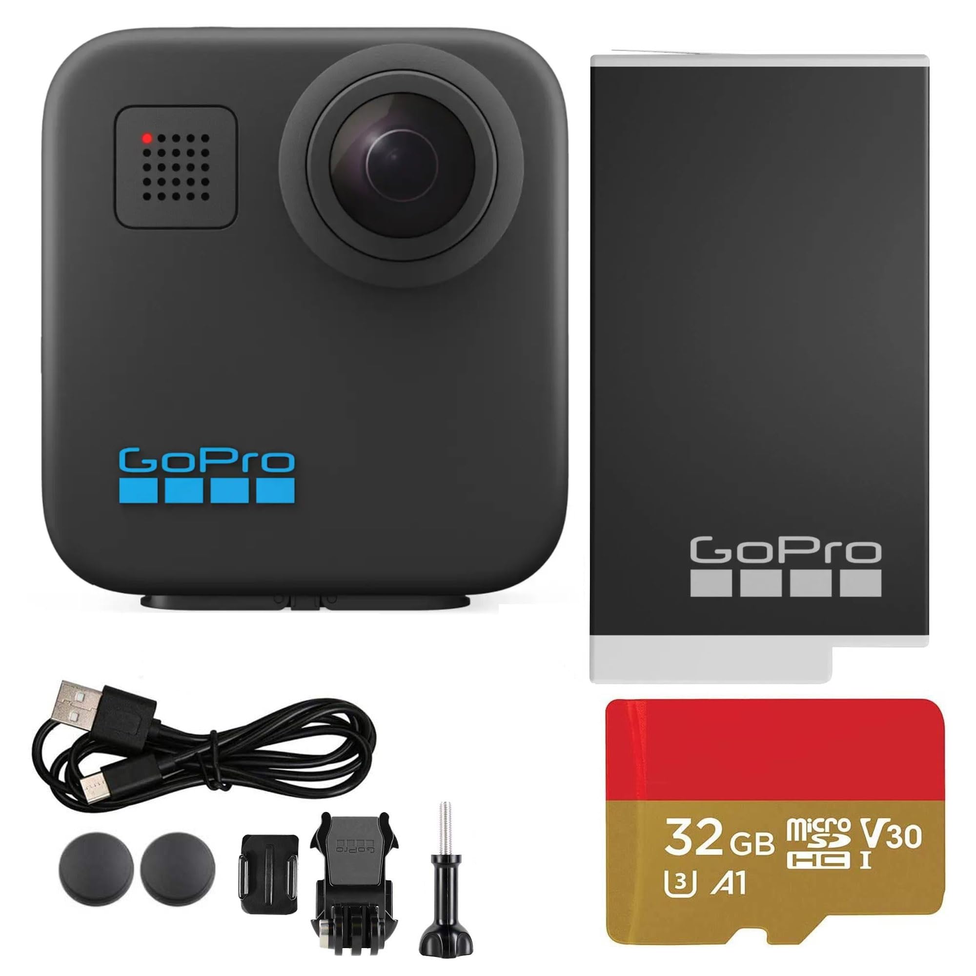 Gopro Max 360 (2025) Action Camera | 6K Dual-Lens 360 Video & Photo Waterproof, Stabilized, Voice-Controlled Adventure Cam With 