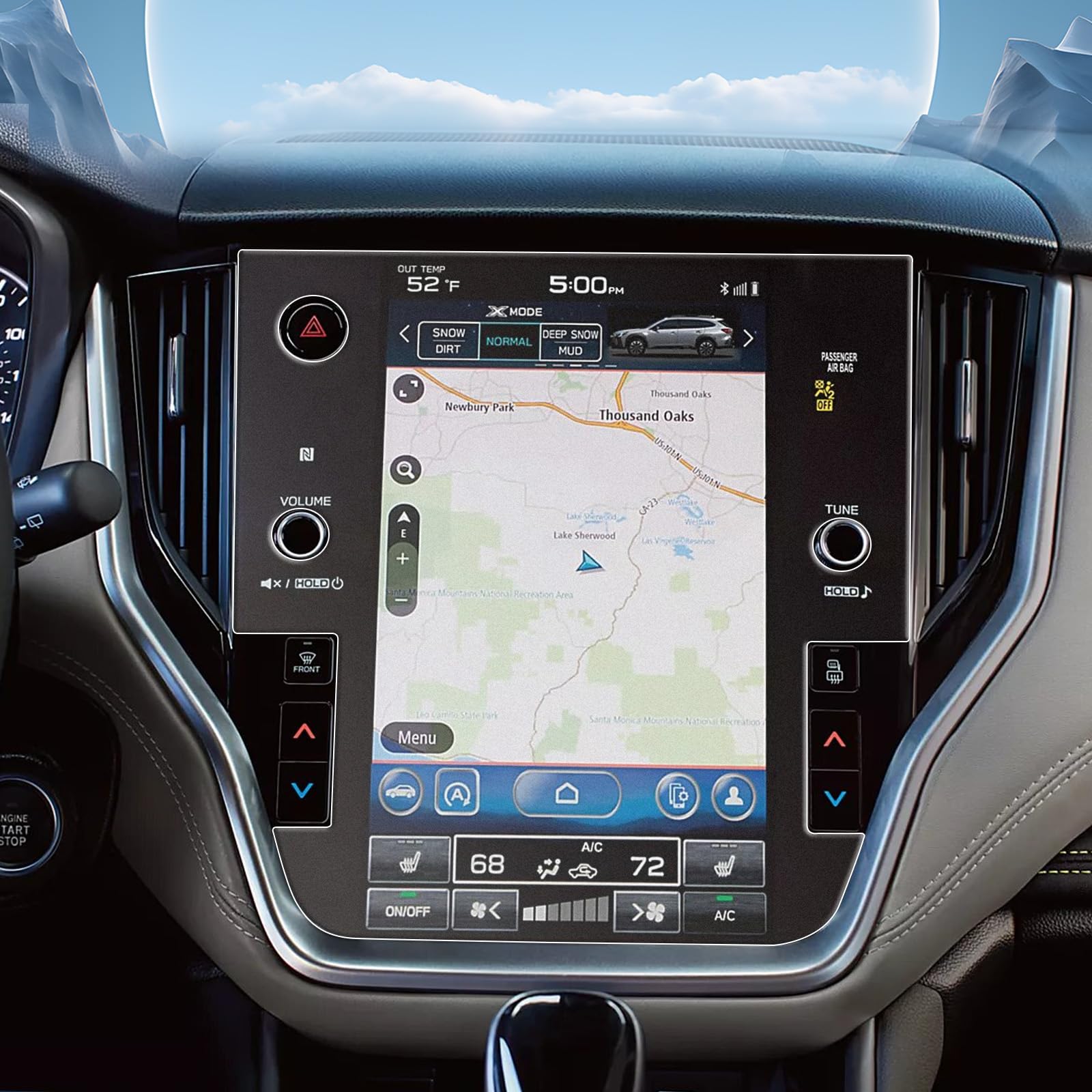 Yee Pin For 2023 2024 Subaru Outback 11.6' Screen Protectors Tempered Glass Matte Finish Anti Glare Reduce Fingerprint 9H Scratch Resistant   Navigation Screen Protection Or 2020 2024 Subaru Outback