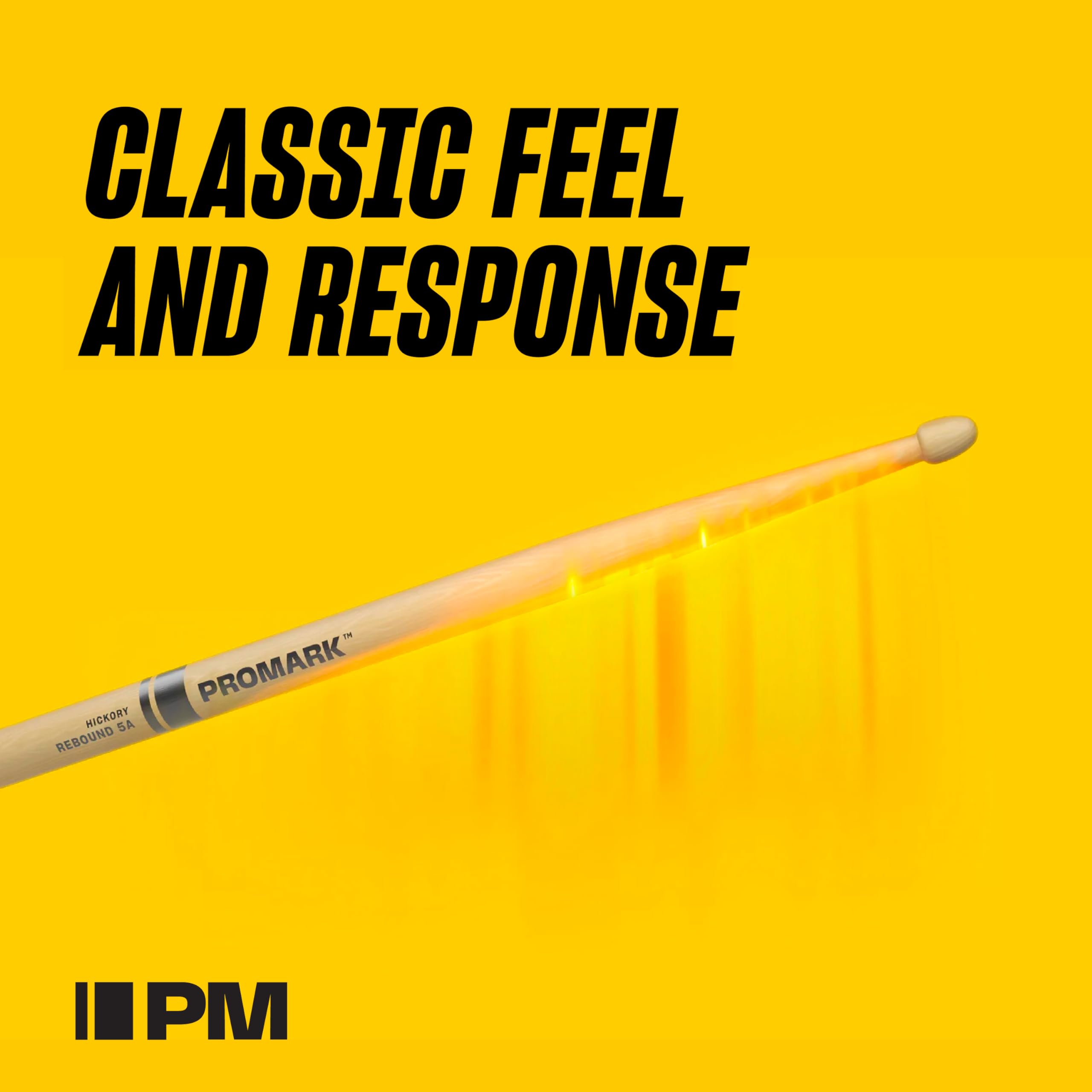 Promark Drum Sticks   Classic Forward 747 Drumsticks   Firegrain For Playing Harder, Longer   No Excess Vibration   Lacquer Fini