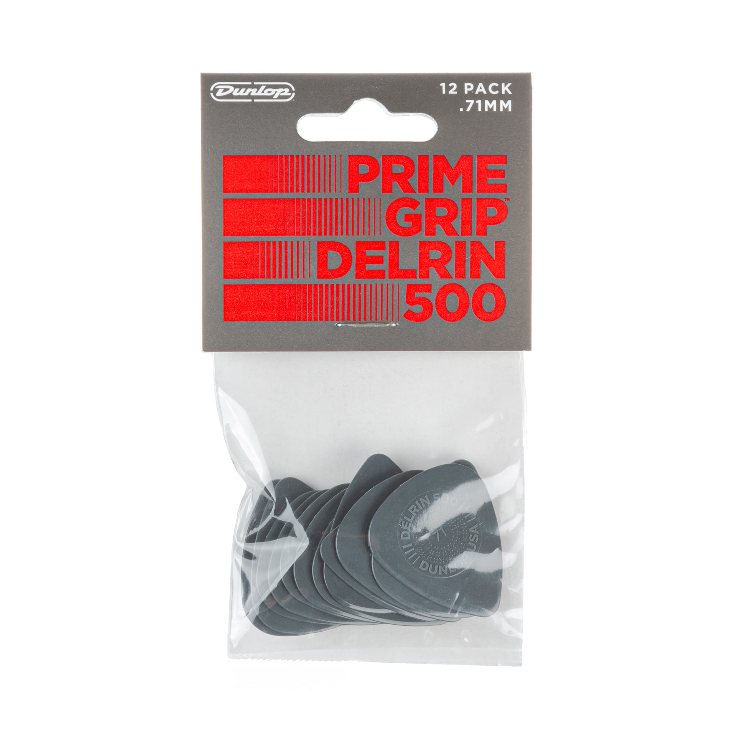 Dunlop Delrin 500 Prime Grip .71Mm Guitar Picks
