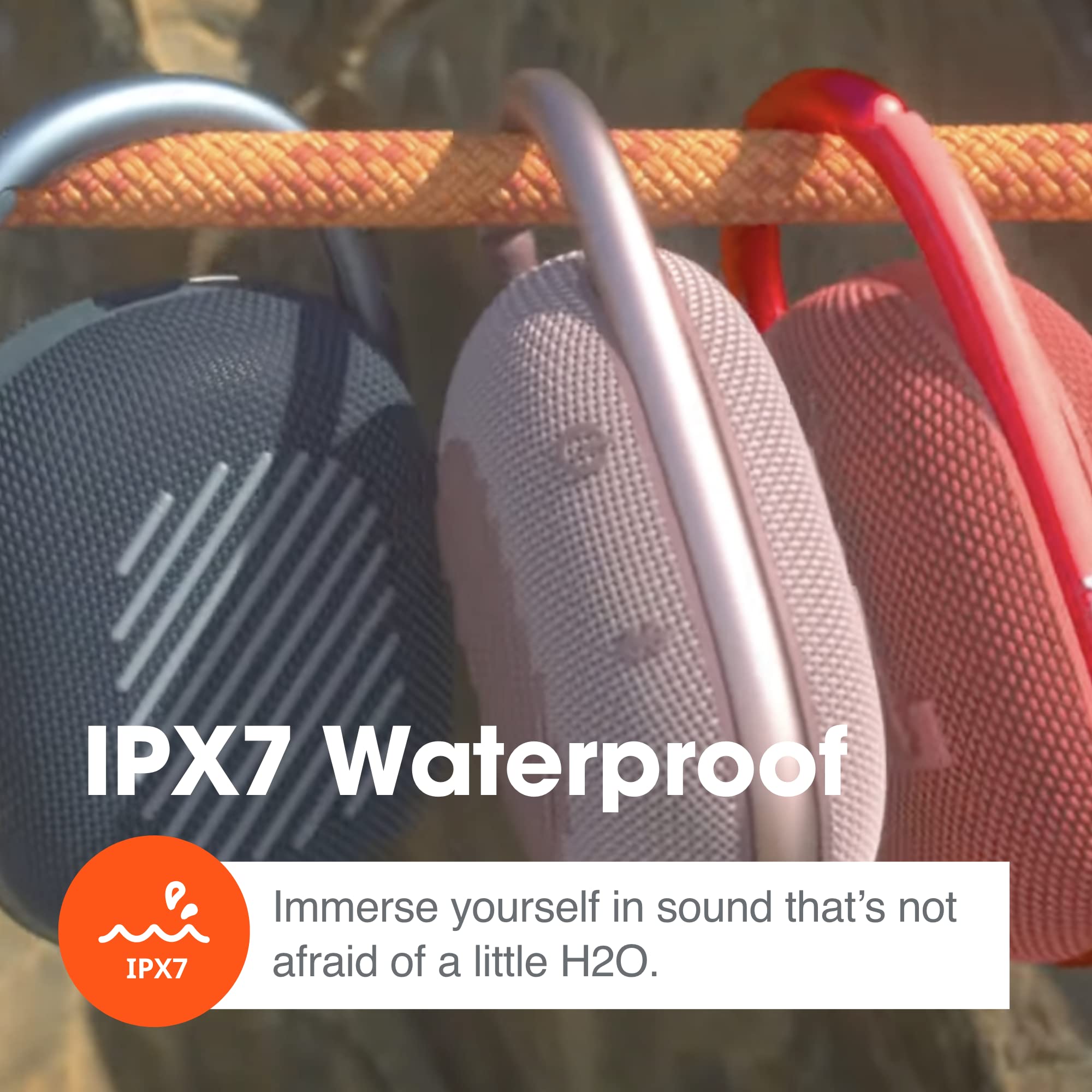 Jbl Clip 4 Portable Bluetooth Speaker (Teal) + Bundle With Divvi! Protective Hardshell Case (Black)