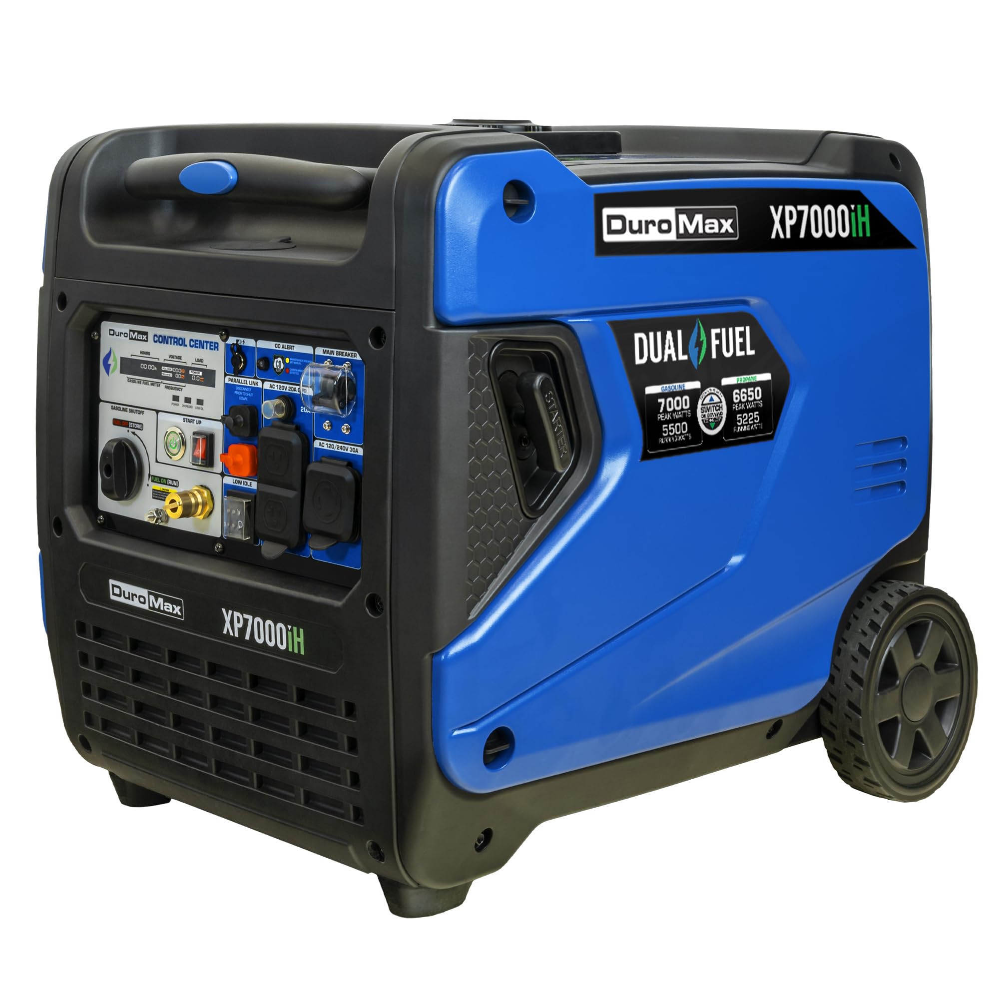 Duromax Xp7000Ih 7,000 Watt 320Cc Dual Fuel Digital Inverter Hybrid Portable Generator