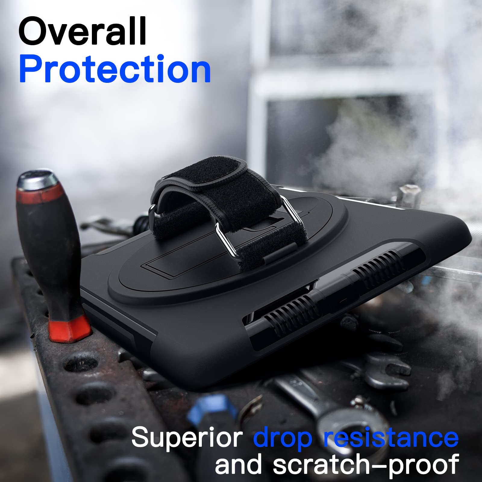 Jetech Case For Ipad 9.7-Inch (6Th/5Th Generation, 2018/2017 Model) With Built-In Screen Protector, Protective Shockproof Rugged