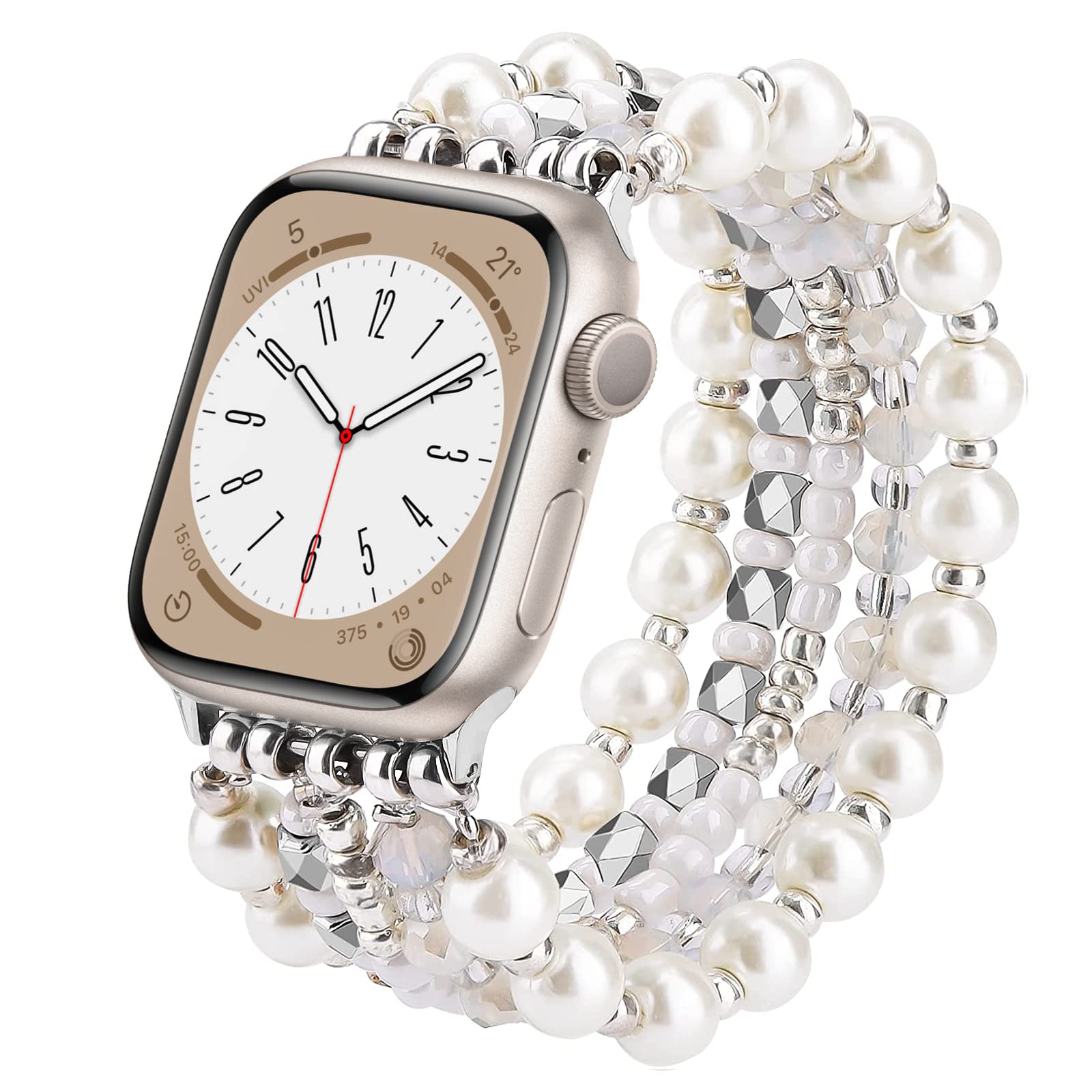 Visoom Beaded Bracelet Compatible For Apple Watch Band 40Mm/38Mm/41Mm Series 9 8 7 Se Series 6/5/4 Women Fashion Cute Handmade S