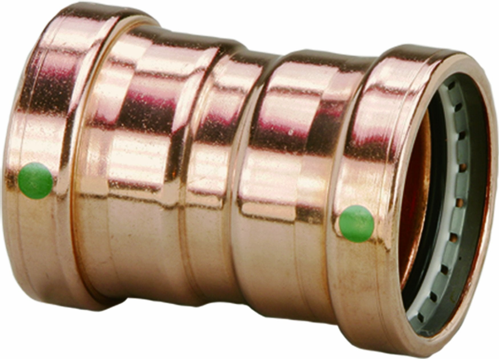 Viega 20728 Propress Zero Lead Copper Xl-C Roll Stop Coupling With 2-1/2-Inch P X P, 1-Pack,WBHDWB008J306N6