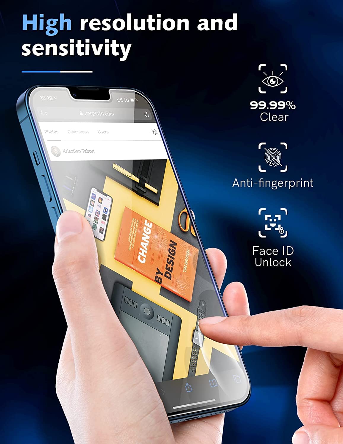 Lk 3 Pack Iphone 13 Screen Protector With 3 Pack Camera Lens Protector, Easy Install, Hd Clarity, Touch Sensitive, 9H Hardness T