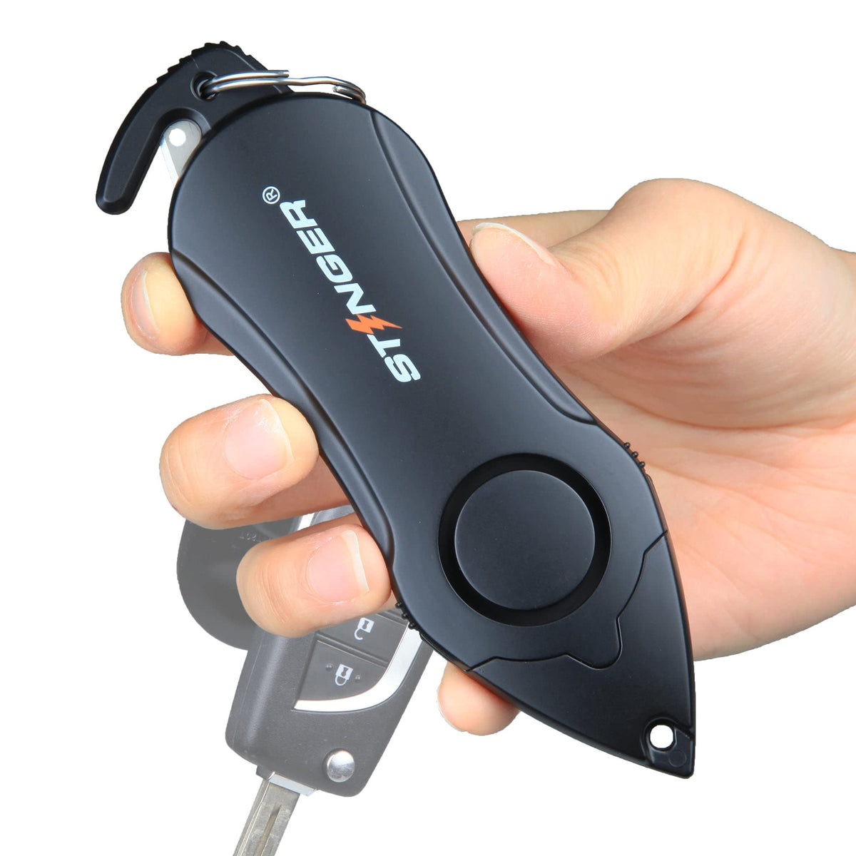 Stinger Personal Safety Alarm Keychain Emergency Tool, Panic Alarm Siren, Seatbelt Cutter, Car Window Breaker, Safety Device For