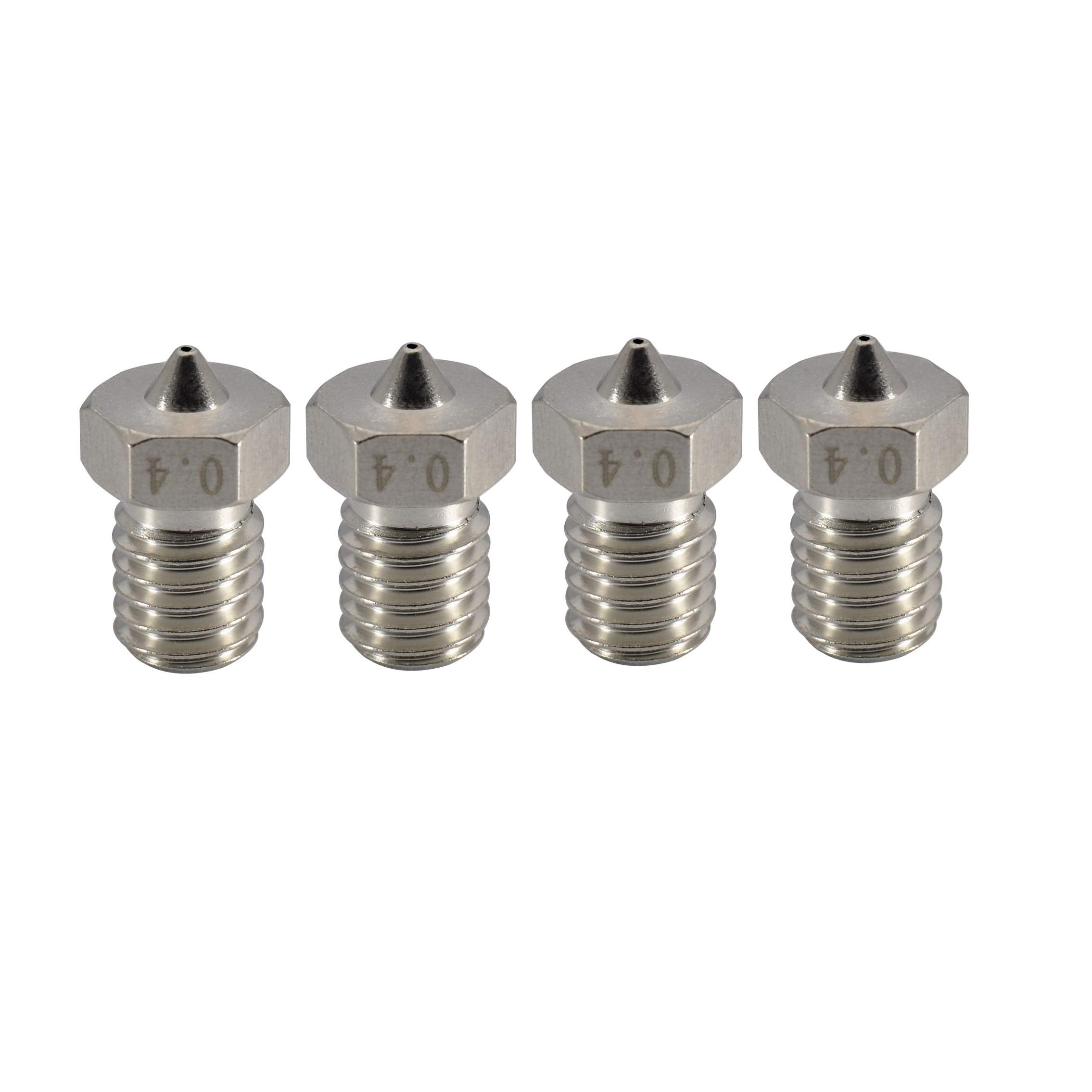 Upgrade Plated Wear Resistant M6 Thread Brass Nozzle Pack 0.4Mm For 1.75Mm V6 Hotend Titan Aero Extruder Prusa I3 Mk3 Mk3S Anycu