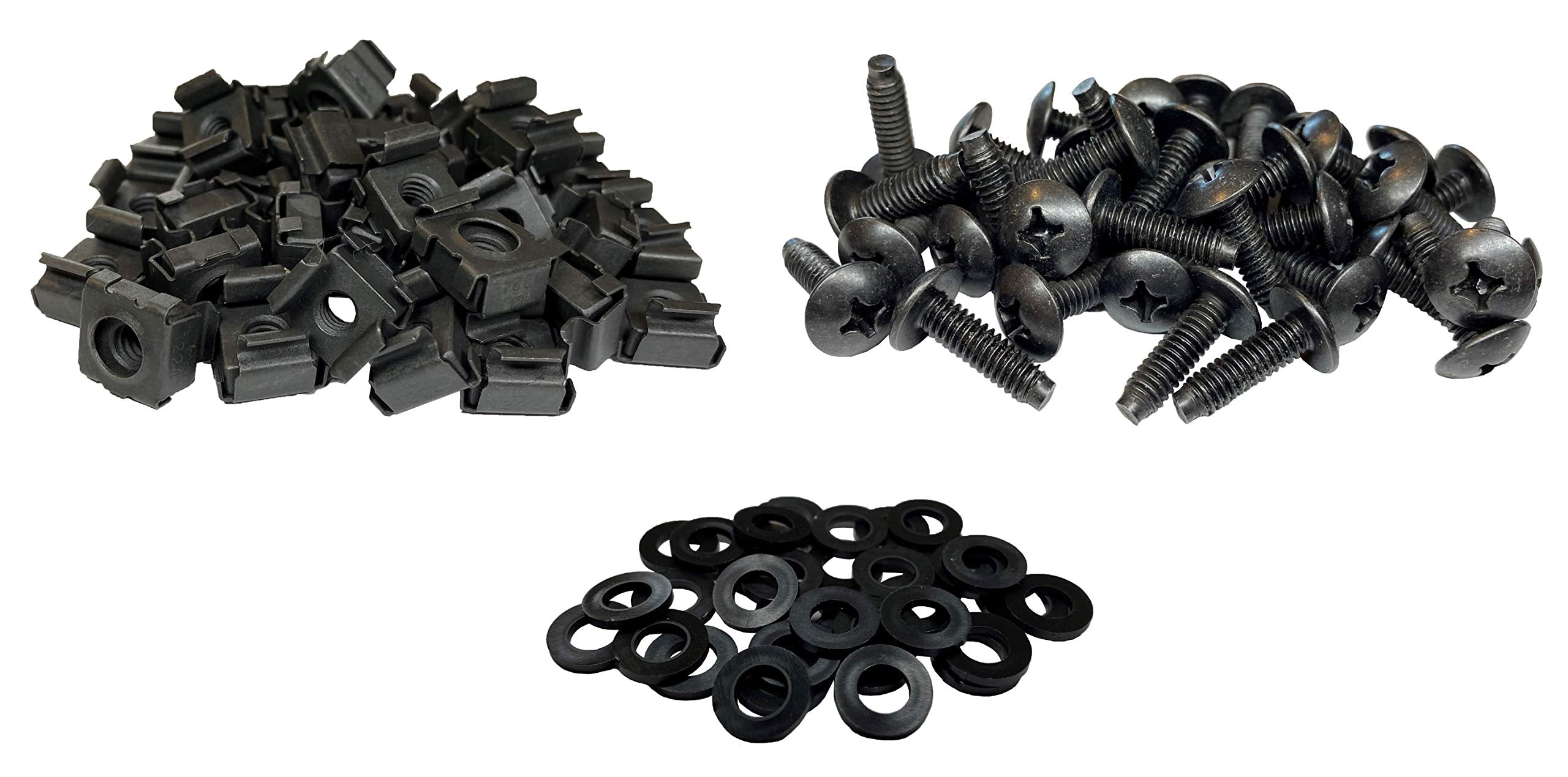 Rackgold 12 24 Cage Nut & Screws W/Washers 25 Pack Usa Made