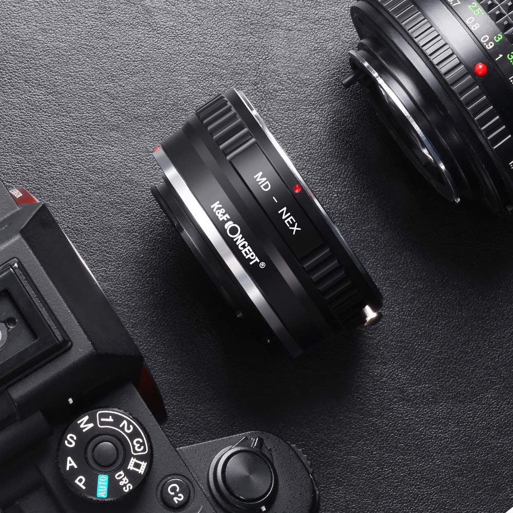 K&F Concept Lens Mount Adapter Compatible With Minolta Md Mc Lens To Nex E Mount Camera,Fits A6500 A6600 A6300 A6000 A7
