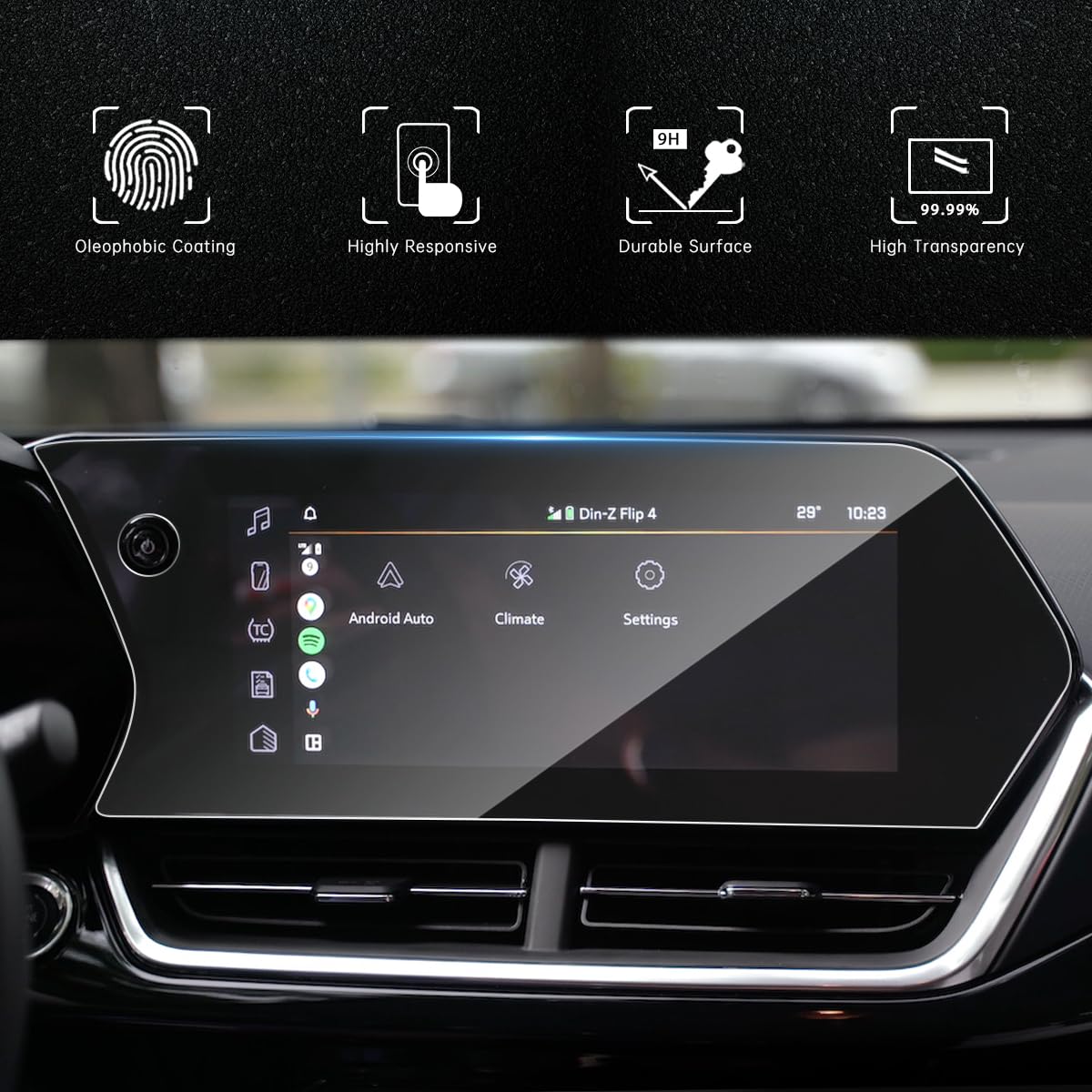 Intget 11 Inch Screen Protector For 2024 2025 Chevrolet Chevy Trax Accessories Premium Tempered Glass Protector Navigation Touchscreen Protector