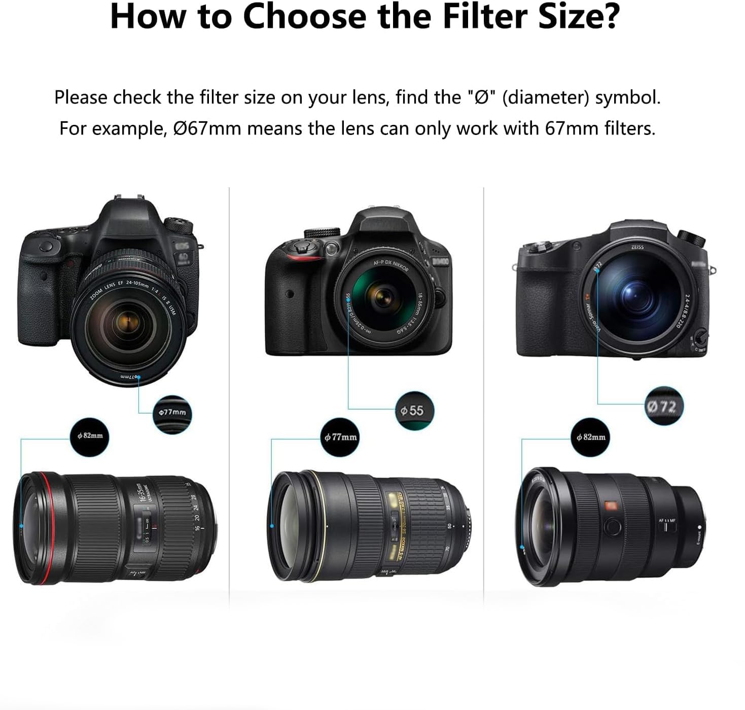 Lenskins 82Mm Cpl Circular Polarizing Filter, 30 Layer Multi Resistant Nano Coated Polarizer Filter With Hd Optics Glass, Ultra