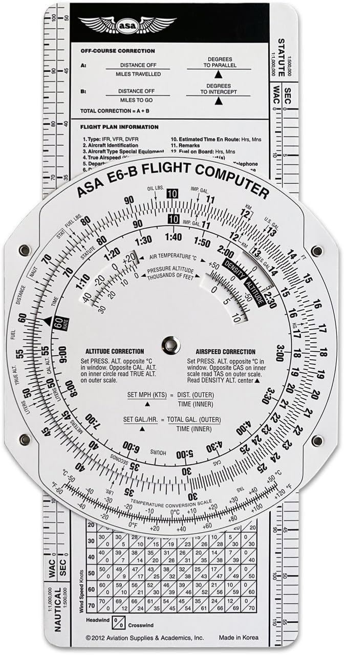 Asa E6B Paper Flight Computer
