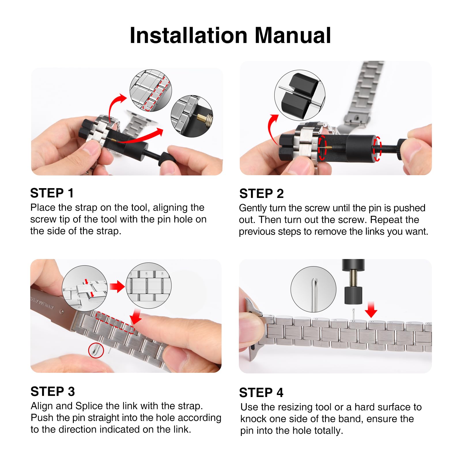 Stiroll Thin Replacement Band Compatible For Apple Watch 38Mm 40Mm 41Mm 42Mm 44Mm 45Mm 46Mm 49Mm, Stainless Steel Metal Wristban