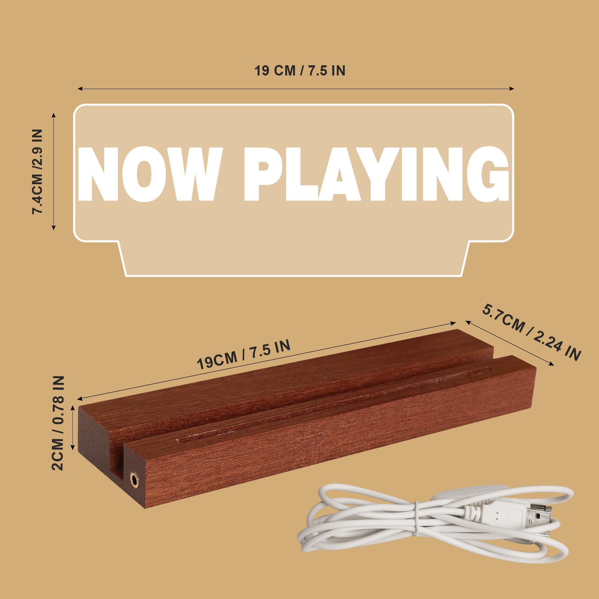 Ammonite Light Up Now Playing Vinyl Record Stand Wall Mount, Now Playing Record Player Stand, Wooden Acrylic Holder For Vinyl Al