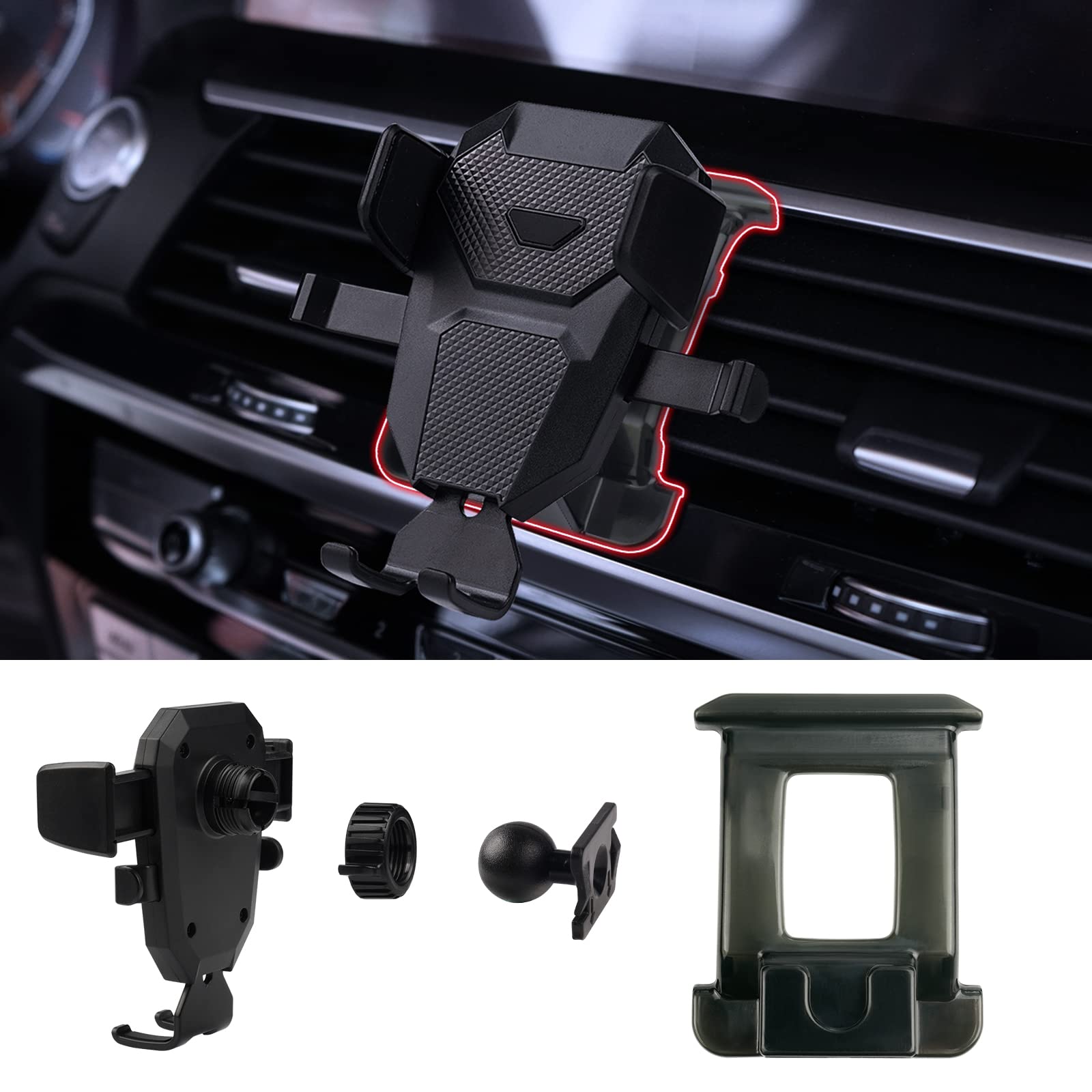 Karltys Car Phone Holder For Bmw X3 2018-2021 (Not For 22-23 X3) /X4 2019-2021 Accessories Cell Phone Holder Air Vent Mount For 