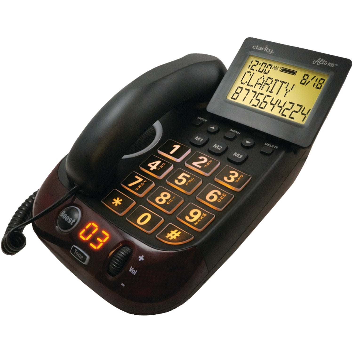 Clarity 54505.001 AltoPlus Amplified Corded Phone with Caller ID-New