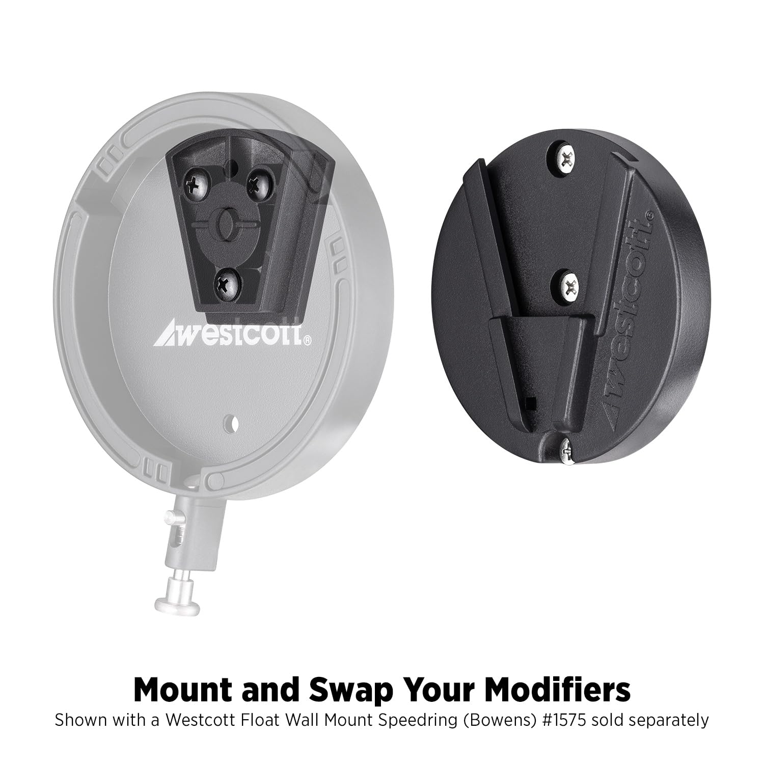 Westcott Float Wall Mount Kit By Lindsay Adler - Mount Lights And Light Modifiers To Your Photo Studio Wall (Wall Mount Base & A