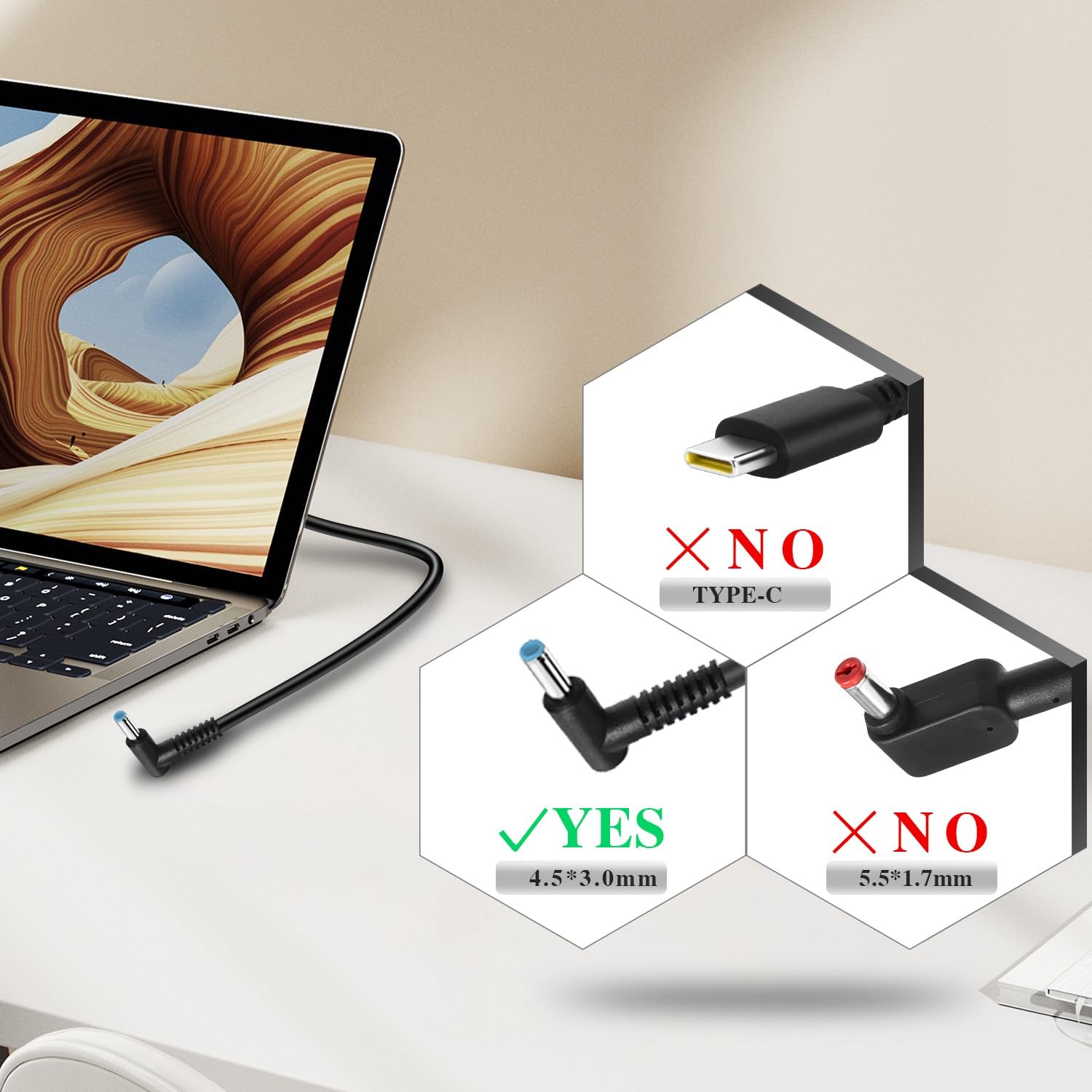 65W Ac Charger Fit For Hp Elitebook 855 845 835 G8 G7 Elitebook 850 G9 G8 G7 G6 G5 G4 G3 Elitebook 848 G4 G3 Elitebook 846 G5 84