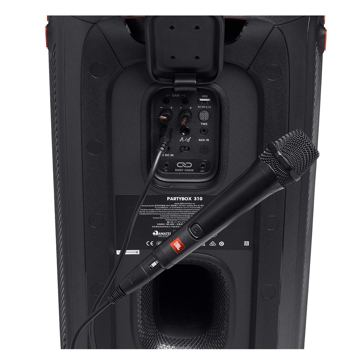 Jbl Partybox Mic 100: Wired Dynamic Vocal Mic With Cable, Quality Performance, Wire Mesh Cap With Windscreen, Easy To Use, Cardi