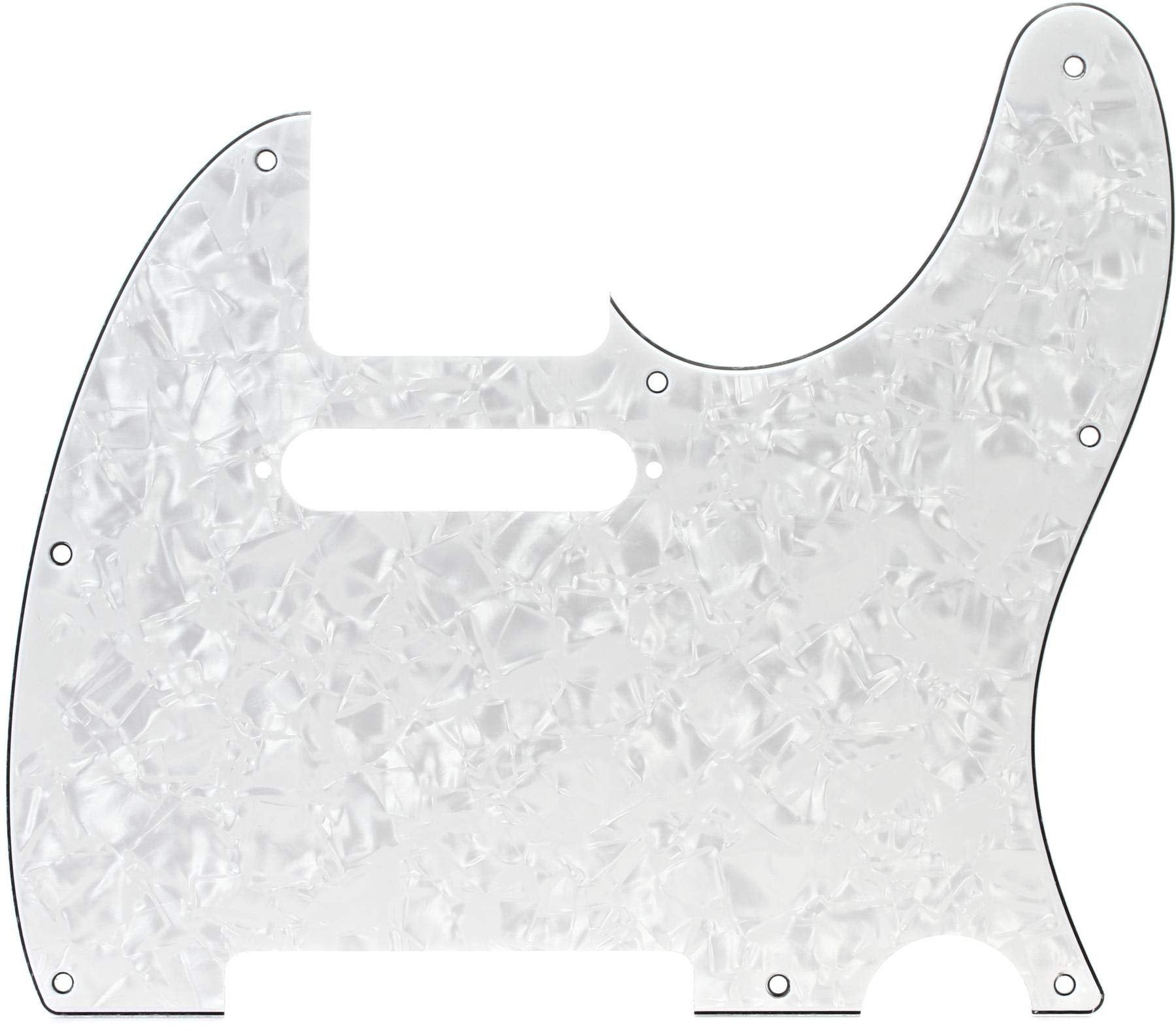 Fender Standard Telecaster Pick Guard (8 Hole) 4 Ply   White Pearl