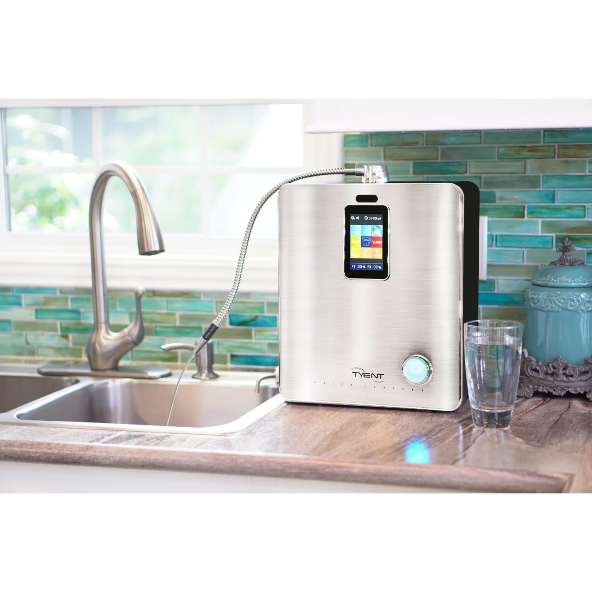 Tyent   Ace 13 Water Ionizer   Advanced Hydrogen Alkaline Water System   Adjustable Ph Levels   Dual Ultra Filtration   Touch Sc