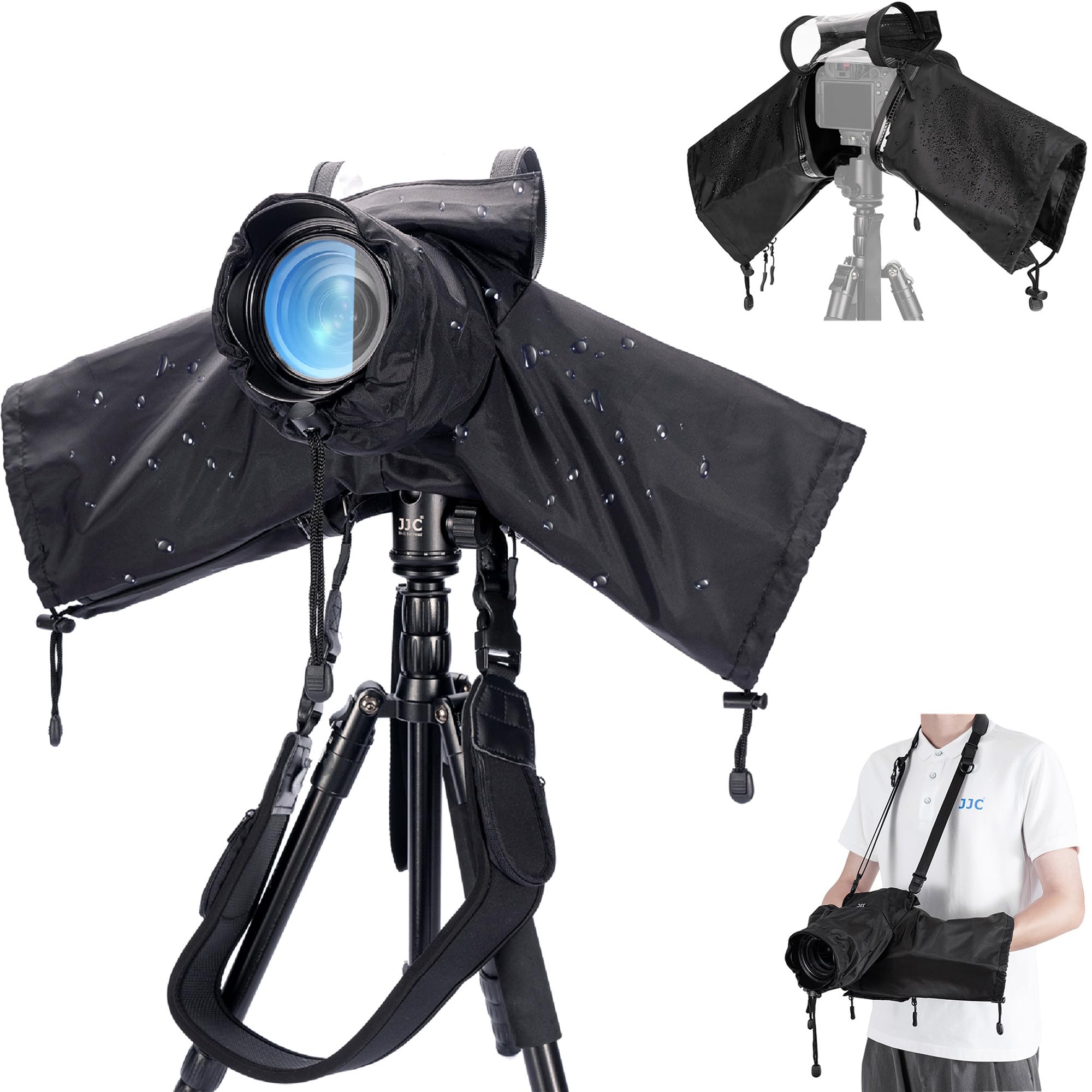 Camera Rain Cover With Openable Viewing Window & Strap Mountable Design,Waterproof Camera Raincoat Sleeve Protector For Canon So