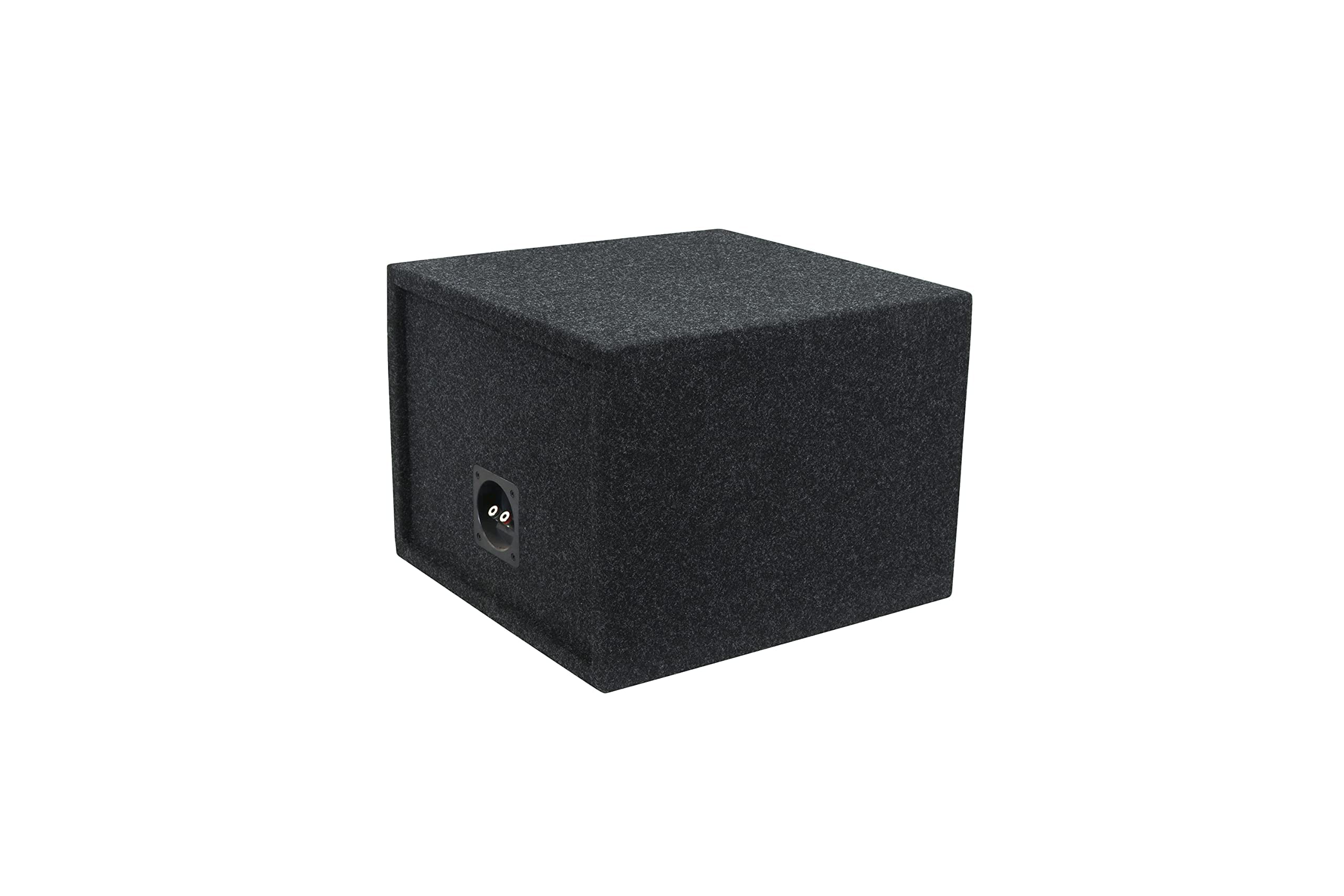 Atrend Bbox Car Pro Audio Speaker Enclosures 10    Single Vented Subwoofer/Speaker Enclosure High Grade Mdf   Nickel Finish Spea