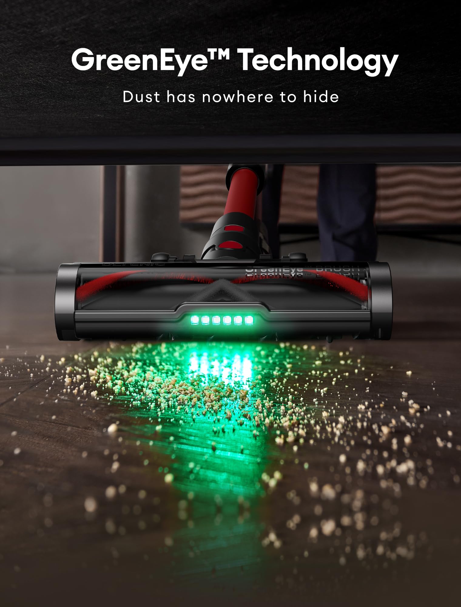 Ultenic Cordless Vacuum Cleaner, 550W/50Kpa, 60Mins Runtime, Stick Vacuum Cordless Rechargeable With 180Bendable Wand, Anti-Tang