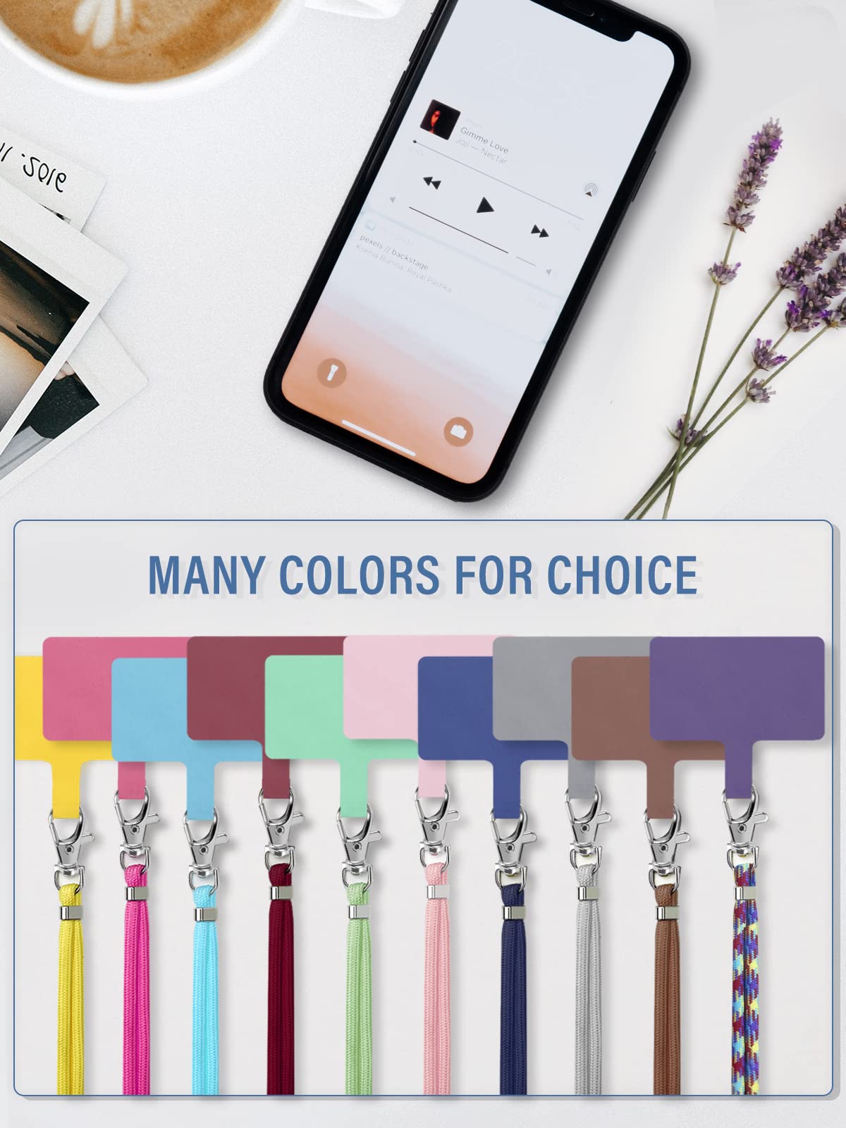 Bfsddm Cell Phone Lanyard,Universal Crossbody Patch Phone Lanyards,Adjustable Nylon Phone Lanyards For Around The Neck,Compatibl