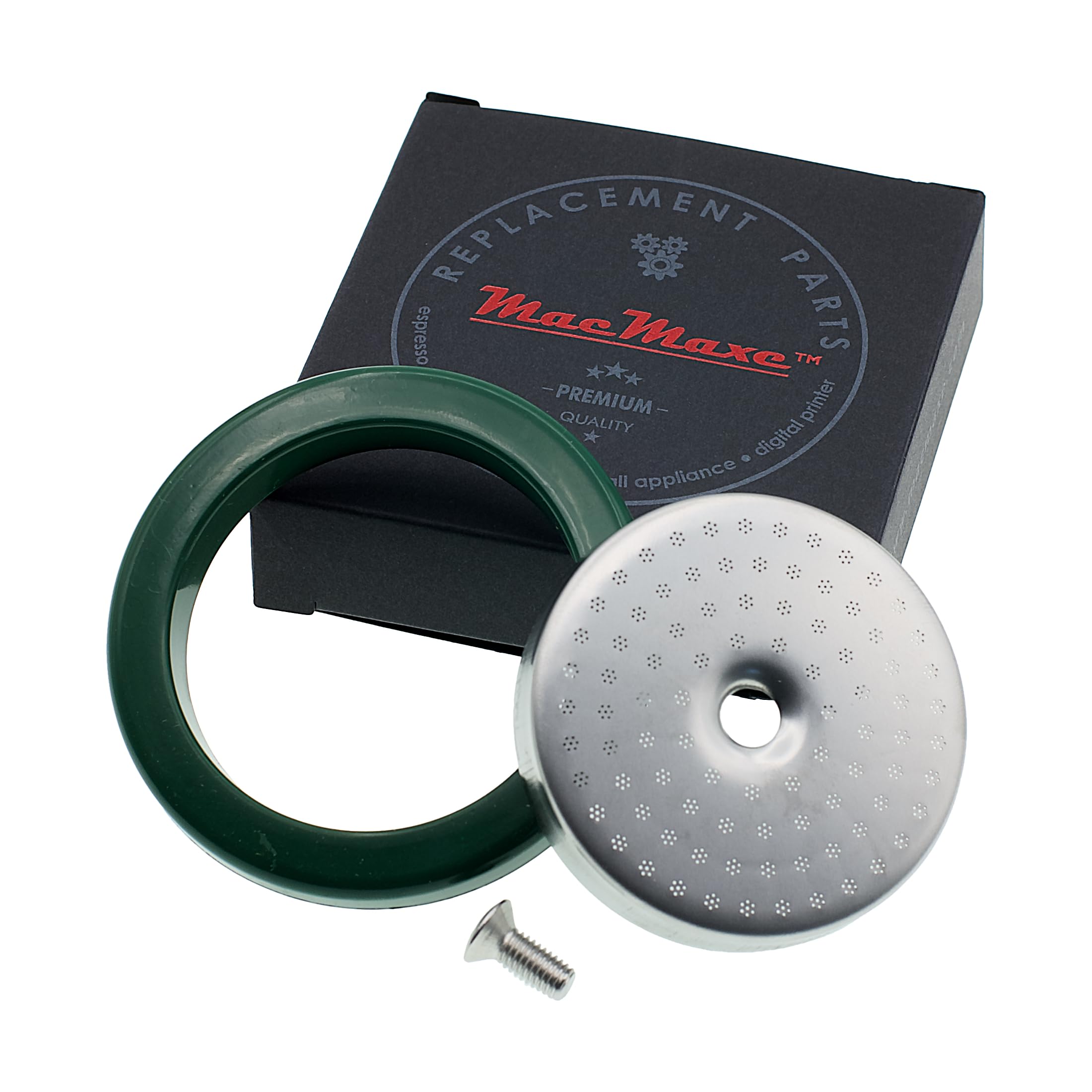 MacMaxe 54mm Upgrade Precision Kit - Shower Screen, Gasket and Screw - For Breville Espresso Machine 870/878/880/860/840/810/450