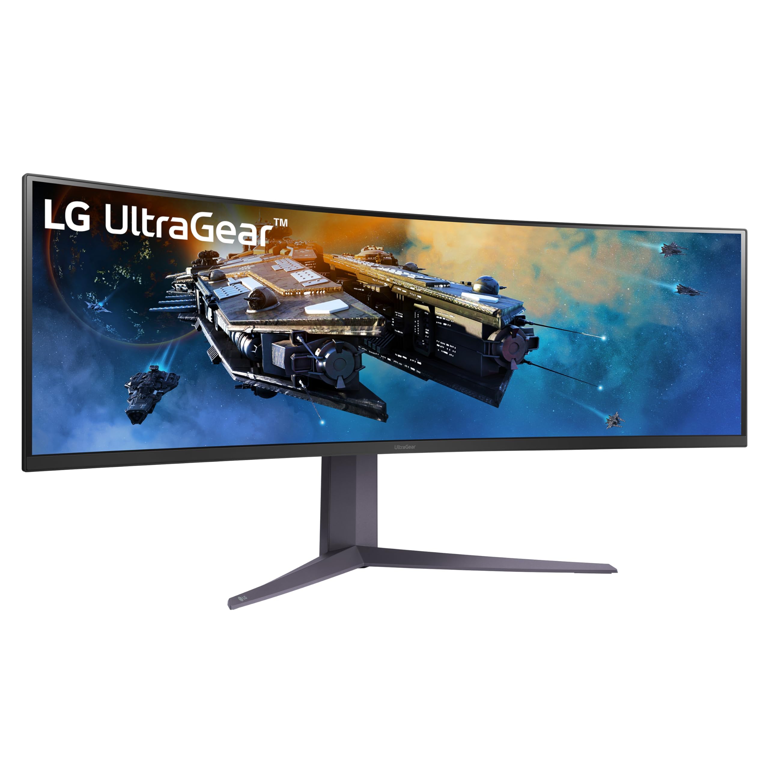 Lg 45Gr75Dc B 45 Inch Ultragear Curved Gaming Monitor, Dual Qhd 1Ms, 200Hz, 32:9, Vesa Displayhdr 600 With Dci P3 95%, Amd Frees