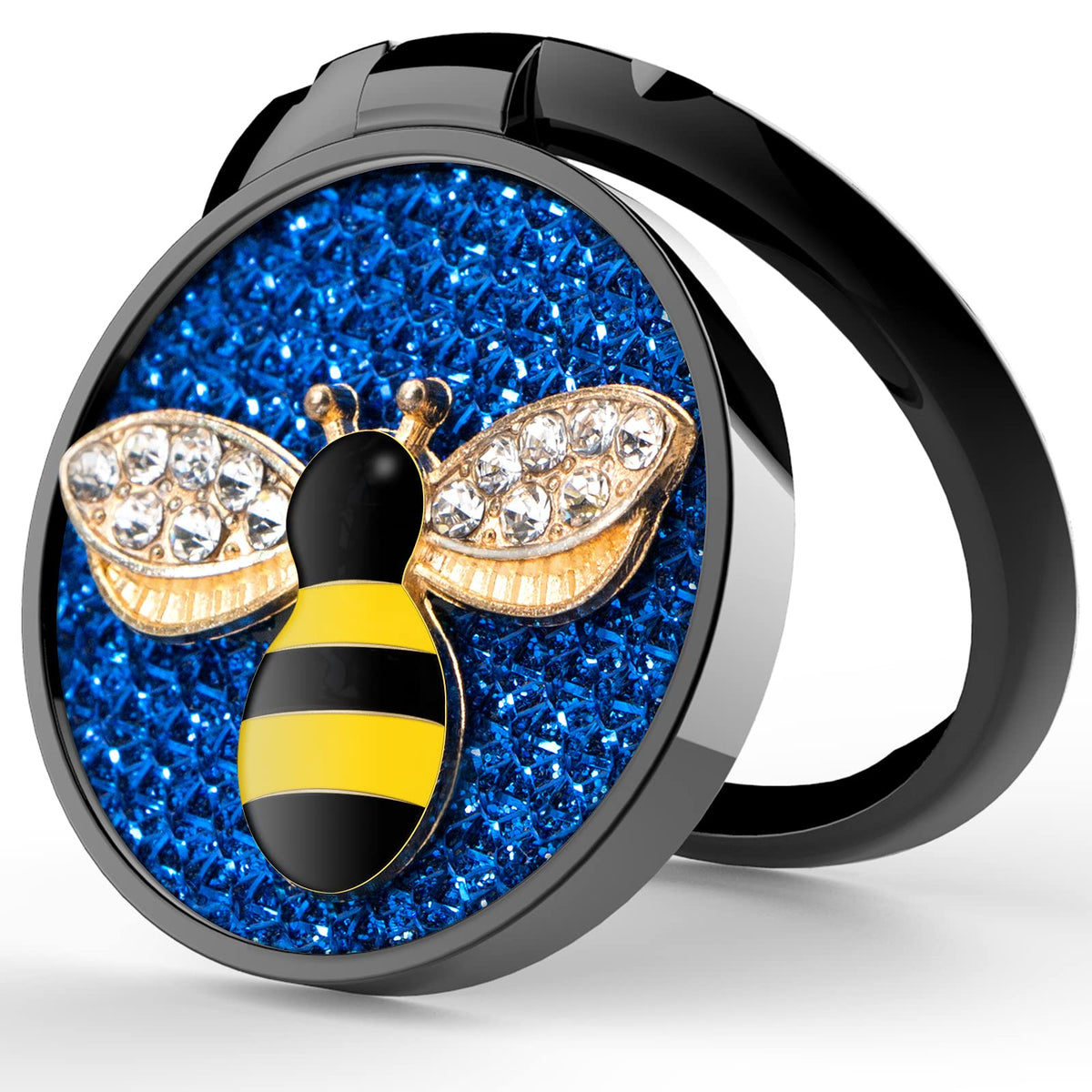 Yinhexi Phone Ring Holder Finger Kickstand, Cell Phone Ring Holder Finger Grip 360 Degree Rotation, With Crystal Stone Enamel Be