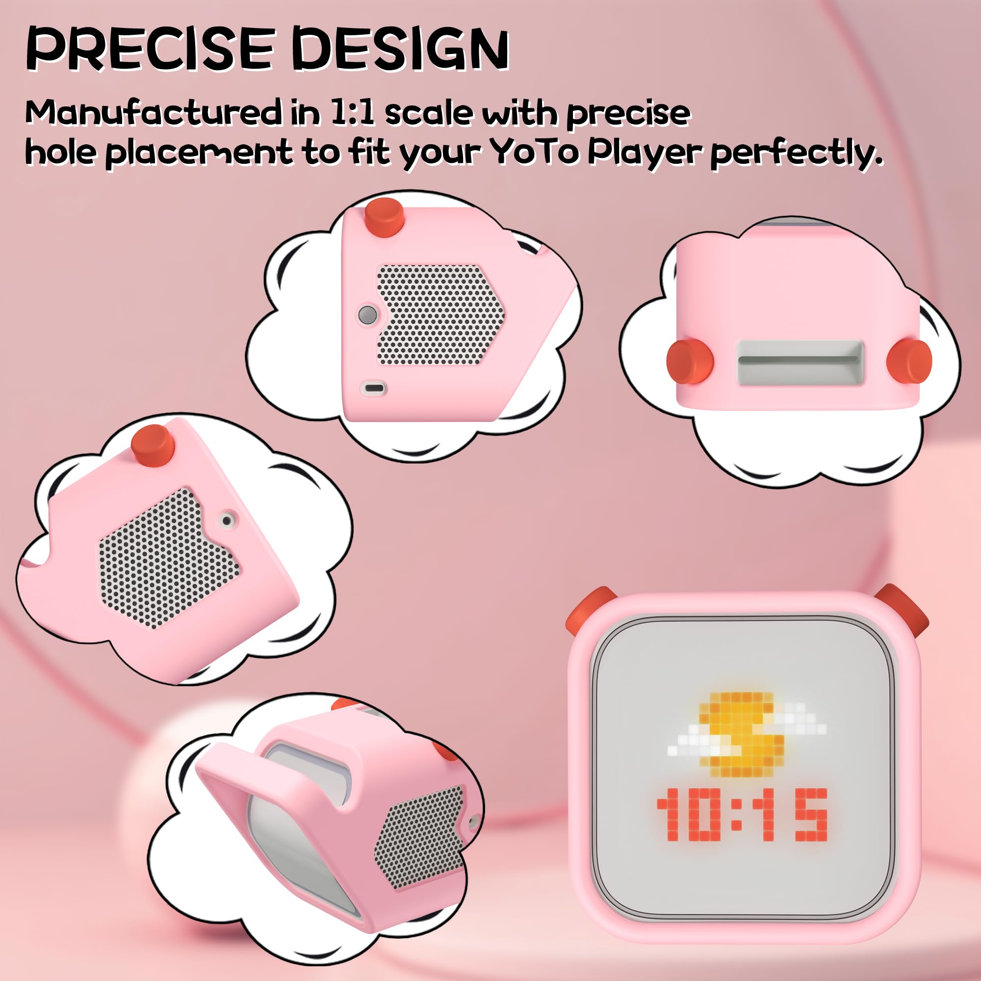 Silicone Case For Yoto Player (3Rd Gen.), Silicone Protective Sleeve Case Compatible With Yoto Player, Anti Slip, Bumps And Wear