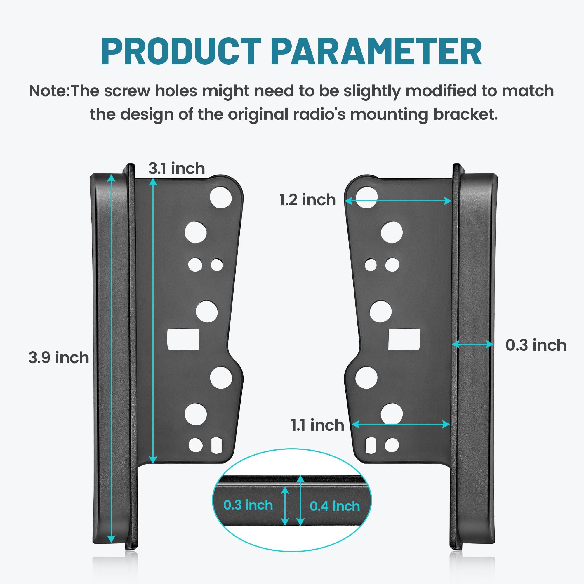 Nuith Double Din Aftermarket Radio Installation Dash Kit For Select 1997 2009 Toyota Camry/Avalon/Corolla 2004 2010 Scion Xb/Tc,