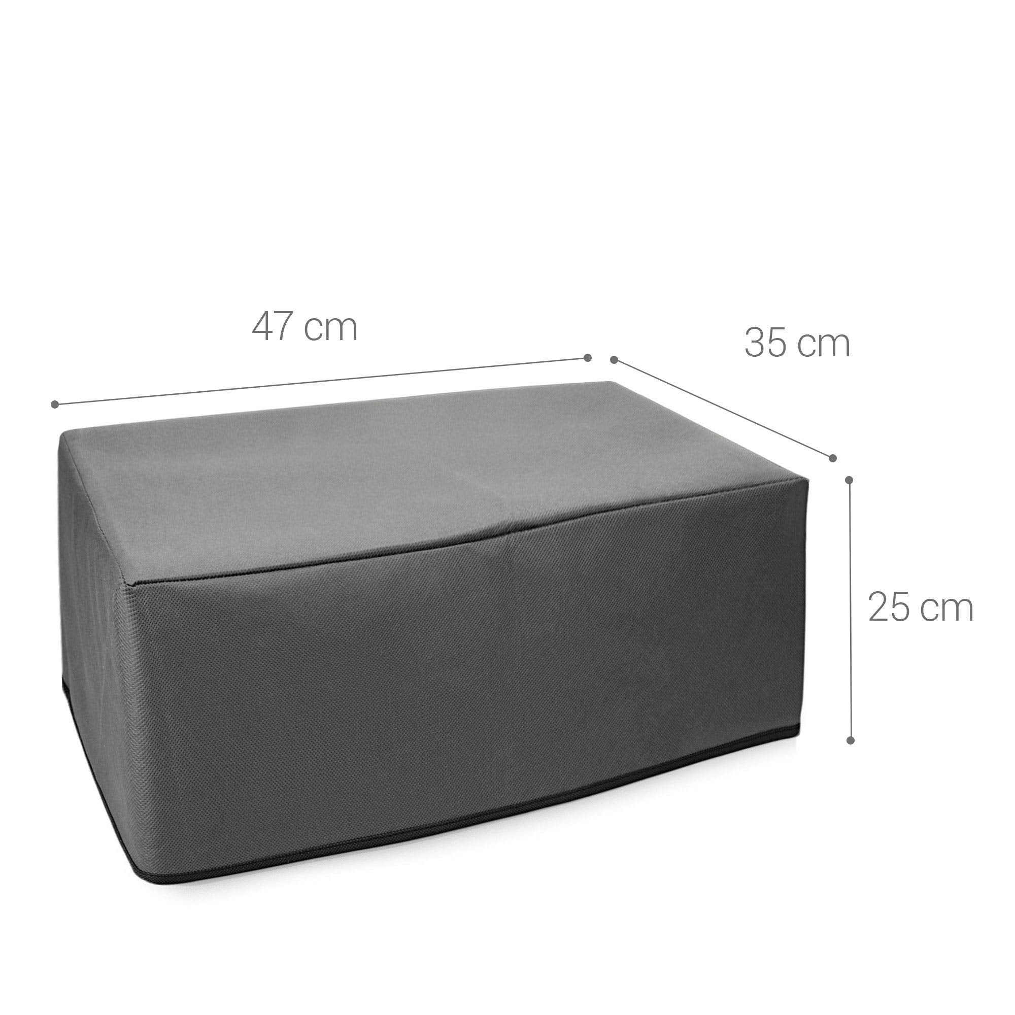 Kwmobile Dust Cover Compatible With Hp Officejet Pro 8012/8022   Printer Case   Fabric Protector Cover   Dark Grey