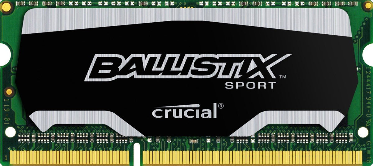 Crucial Ballistix Sport Sodimm 4Gb Single Ddr3 1600 Mt/S (Pc3-12800) Cl9 @1.35V 204-Pin Memory Bls4G3N169Es4