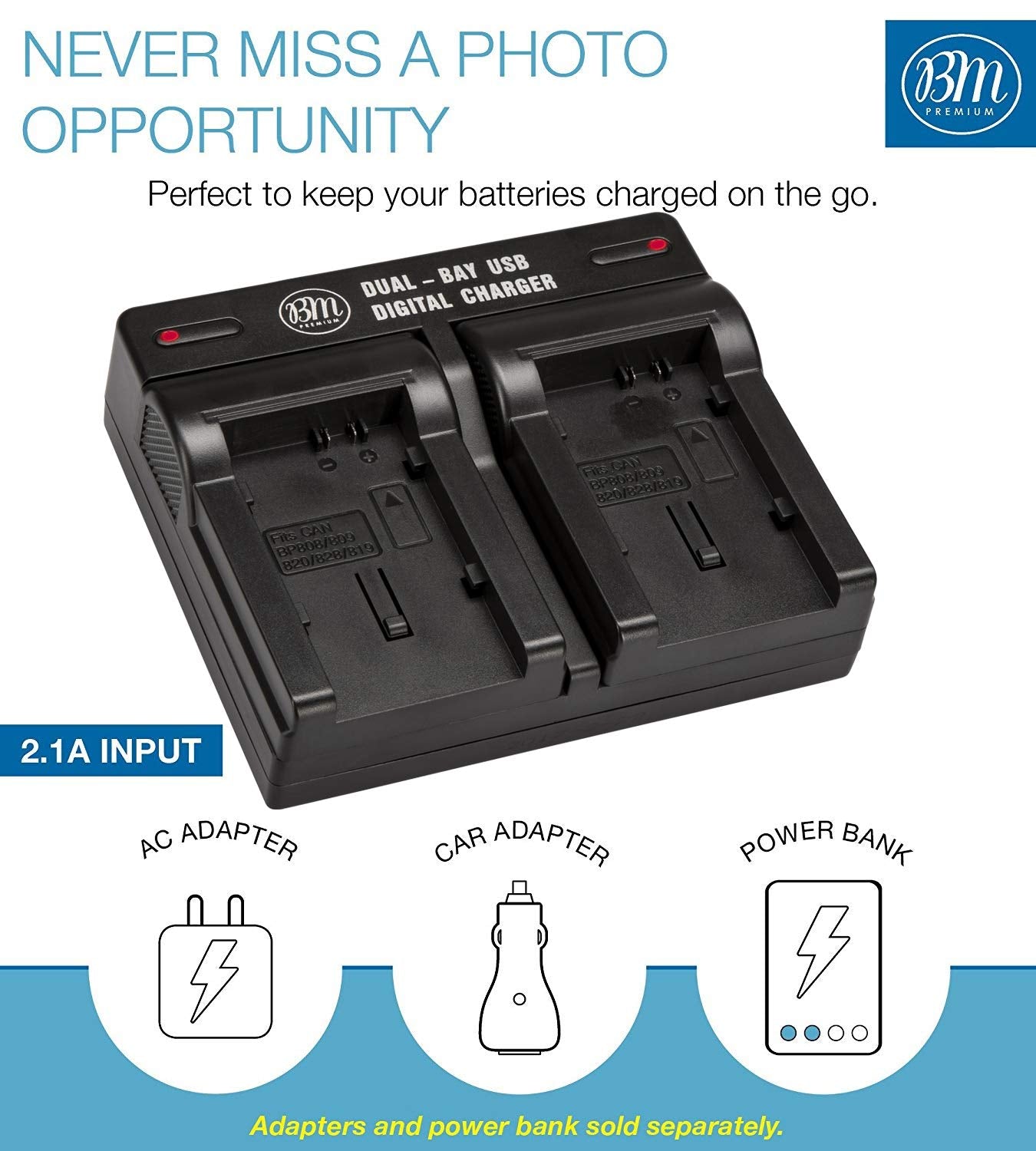 Bm 2 Bp 820 Batteries And Dual Battery Charger For Canon Vixia Hf G50, Hf G60, Hf G70, Xa40, Xa45, Xa50, Xa55, Hfg30, Hfg40, Hfm