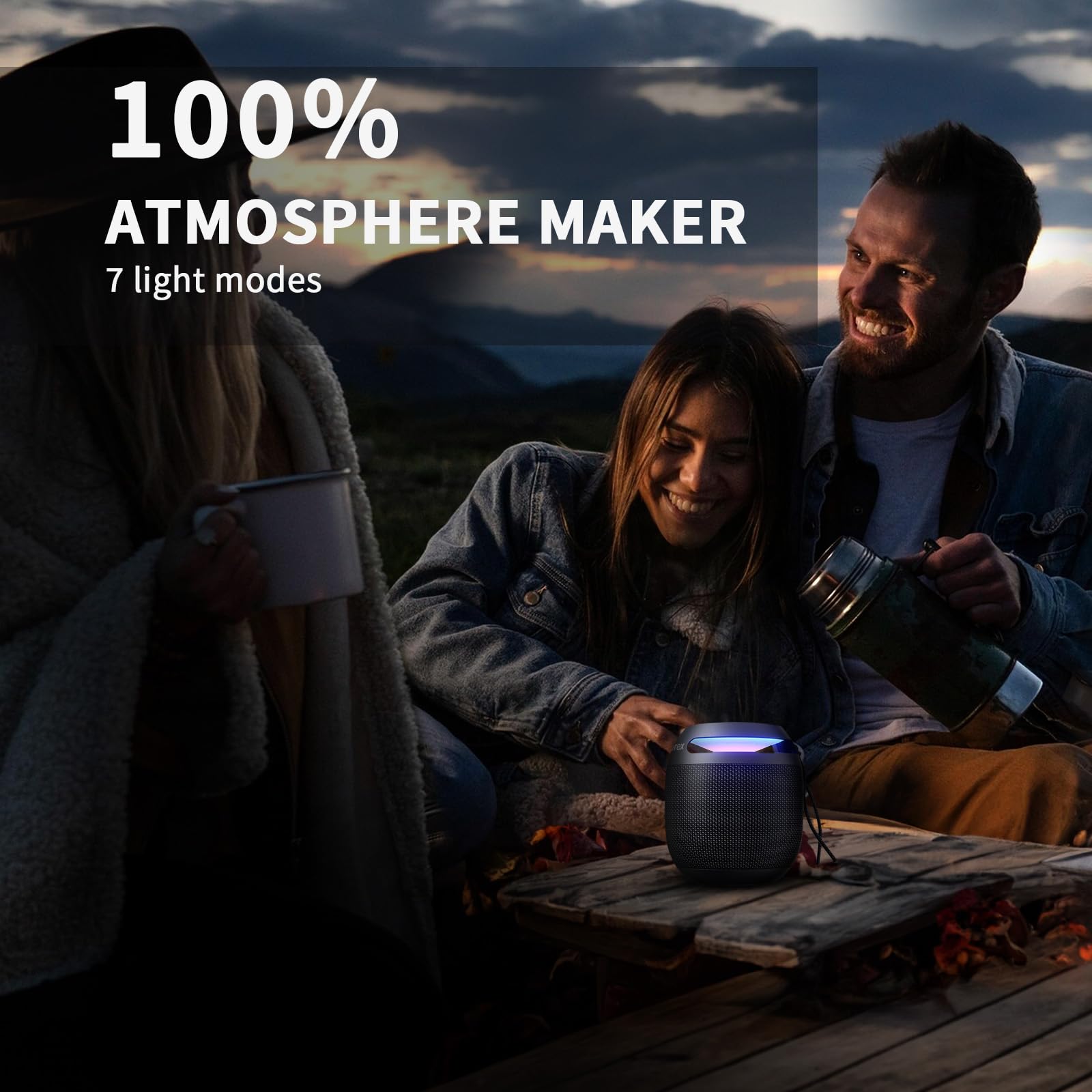 Memorex High Performance Ultimate Bluetooth Speaker, Portable Rechargeable & Wireless, Ip67 Waterproof Dustproof Speaker With Pa