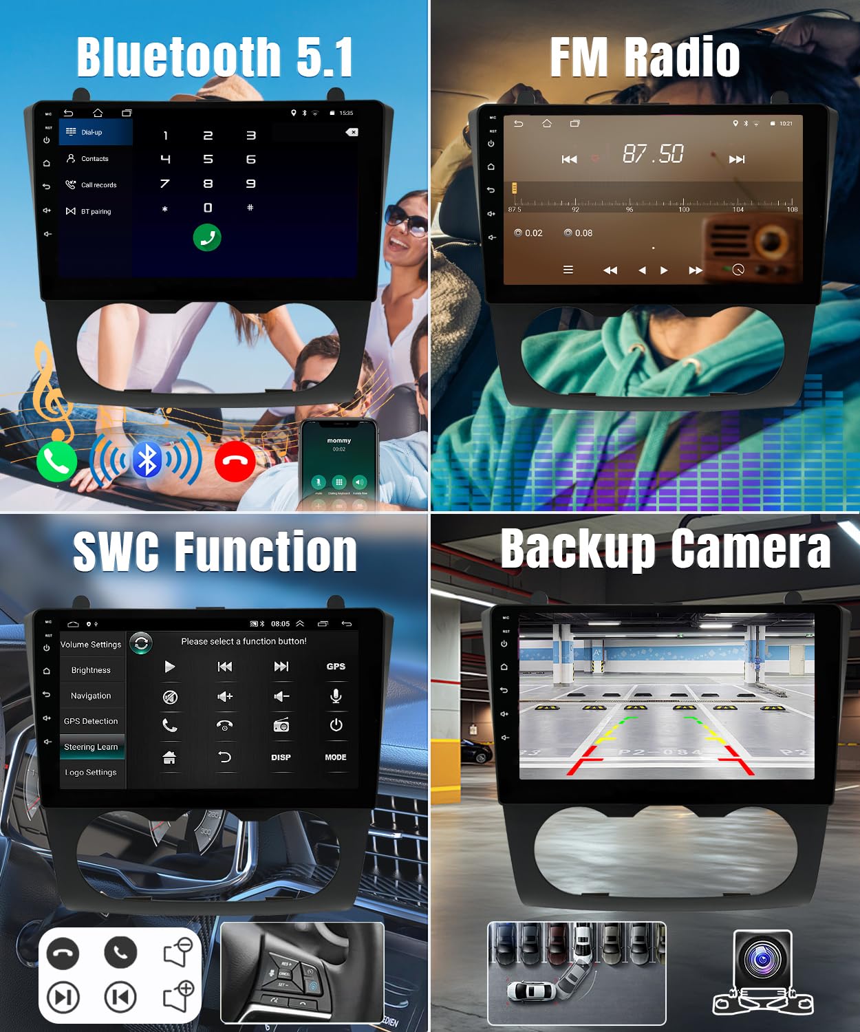 Naifay Android Car Radio For Nissan Altima 2008 2009 2010 2011 2012 Stereo With Wireless Apple Carplay & Android Auto, 9Inch Tou