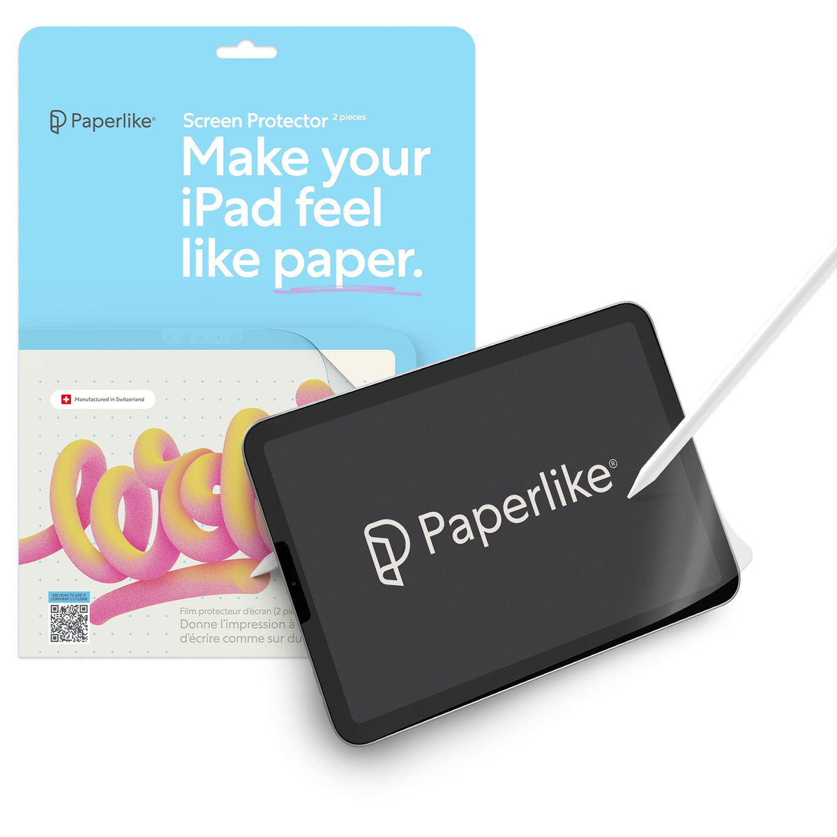 Paperlike 2.1 (2 Pieces) For Ipad Mini 8.3'' (2021)   Transparent Screen Protector For Notetaking And Drawing Like On Paper