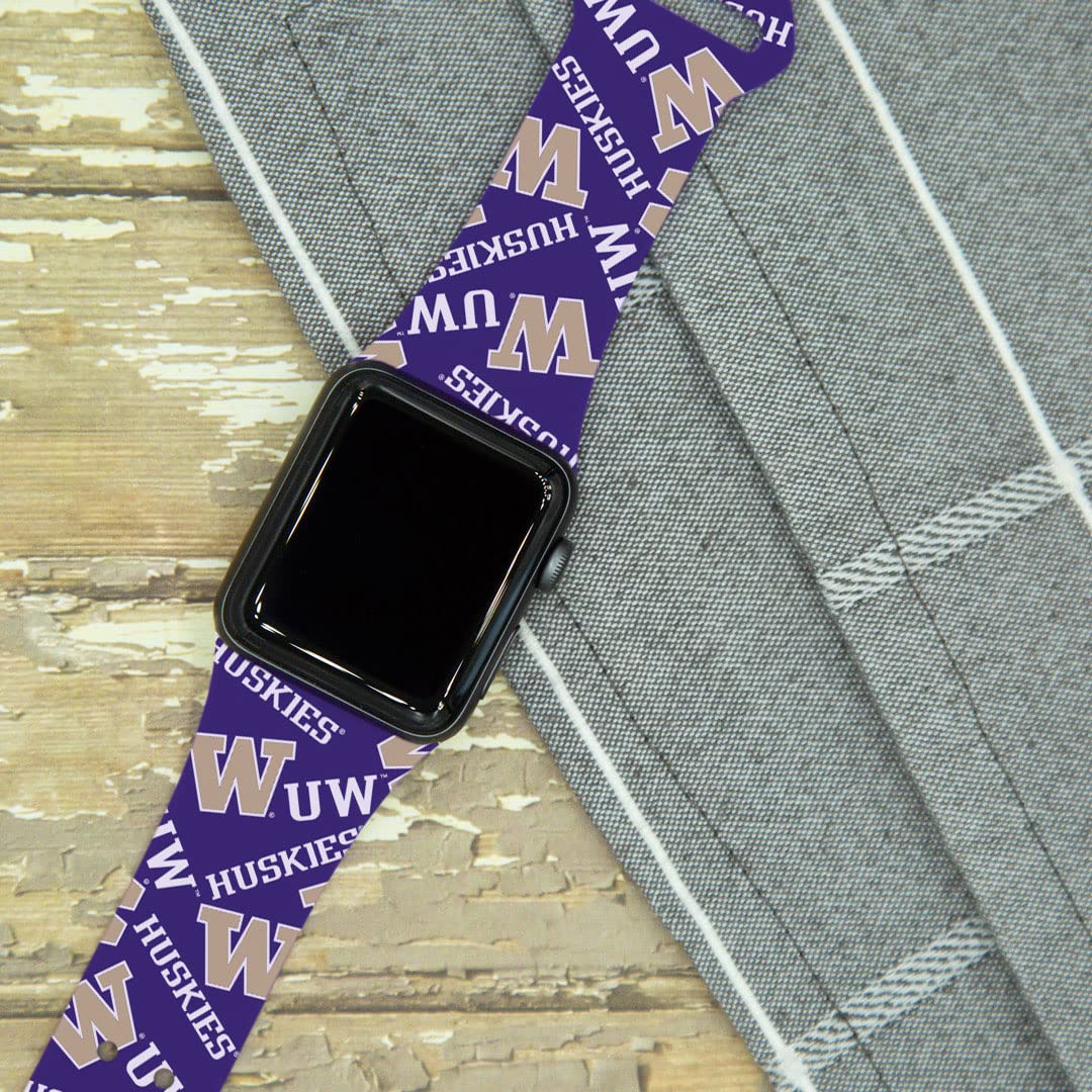 Affinity Bands Washington Huskies Hd Combo Package Compatible With Apple Watch And Airpods Pro (42/44/45Mm Long Random)
