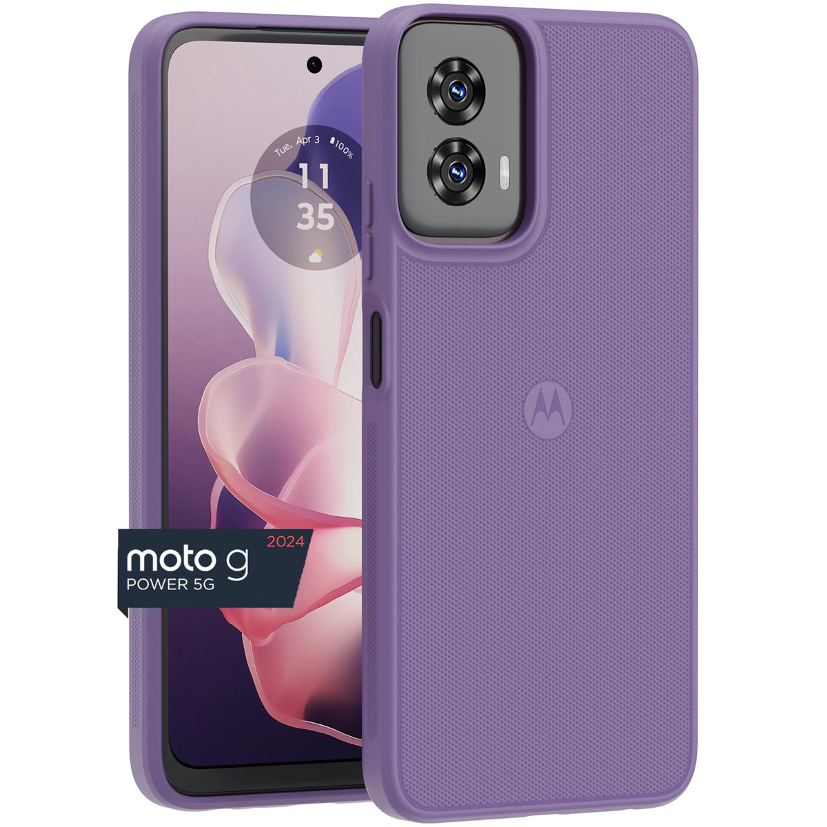 Motorola Moto G Power 5G (2024) Textured Protective Case  Daybreak   Precision Fit Shock Absorbing Cover For Enhanced Phone Grip